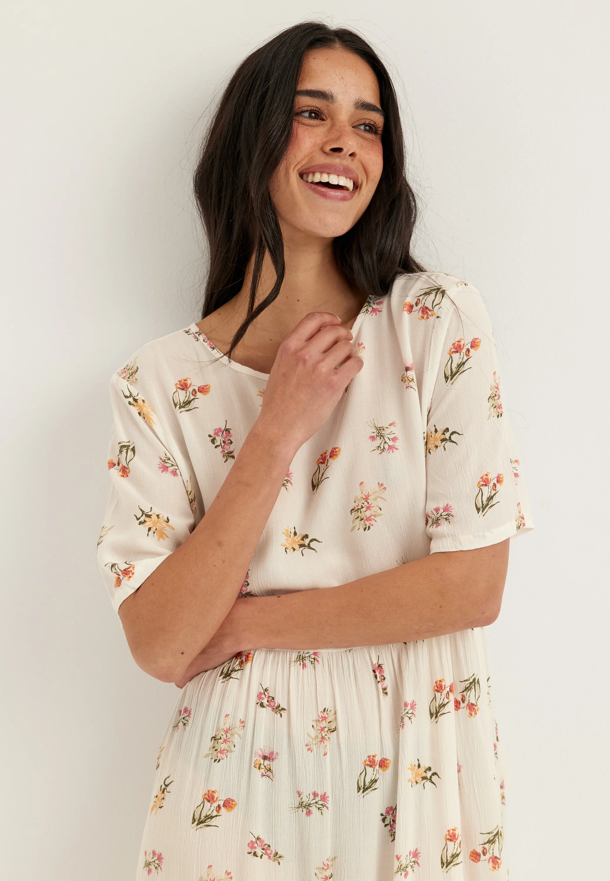 Pcevie Ss Ankle Dress Wvn Noos - Image 3