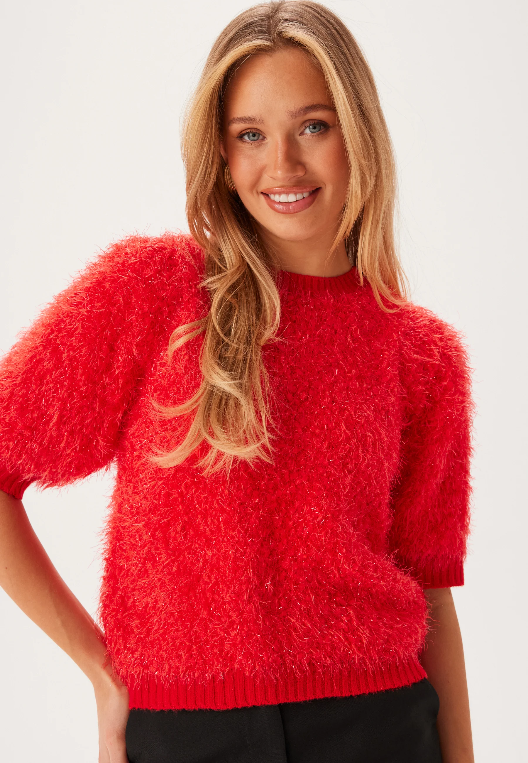 PCFee SS O-Neck Knit Top - Image 2