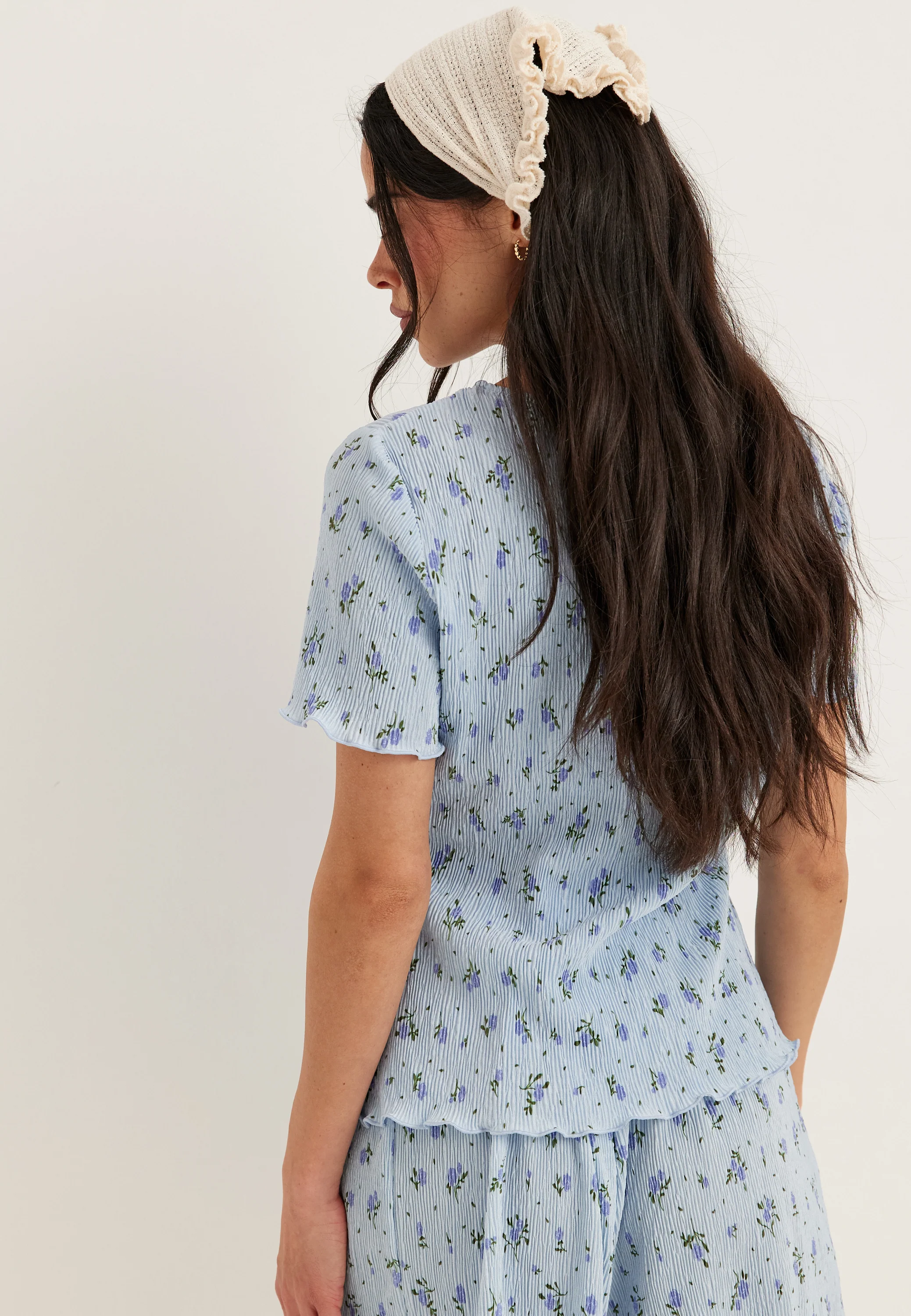 Pcflora Ss O-neck Top Jrs - Image 2