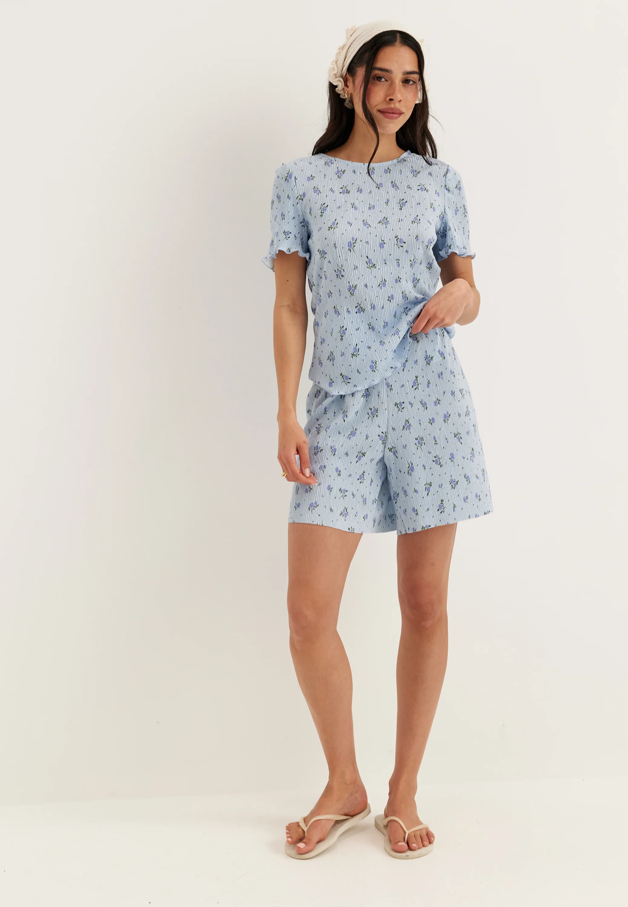 Pcflora Ss O-neck Top Jrs - Image 3