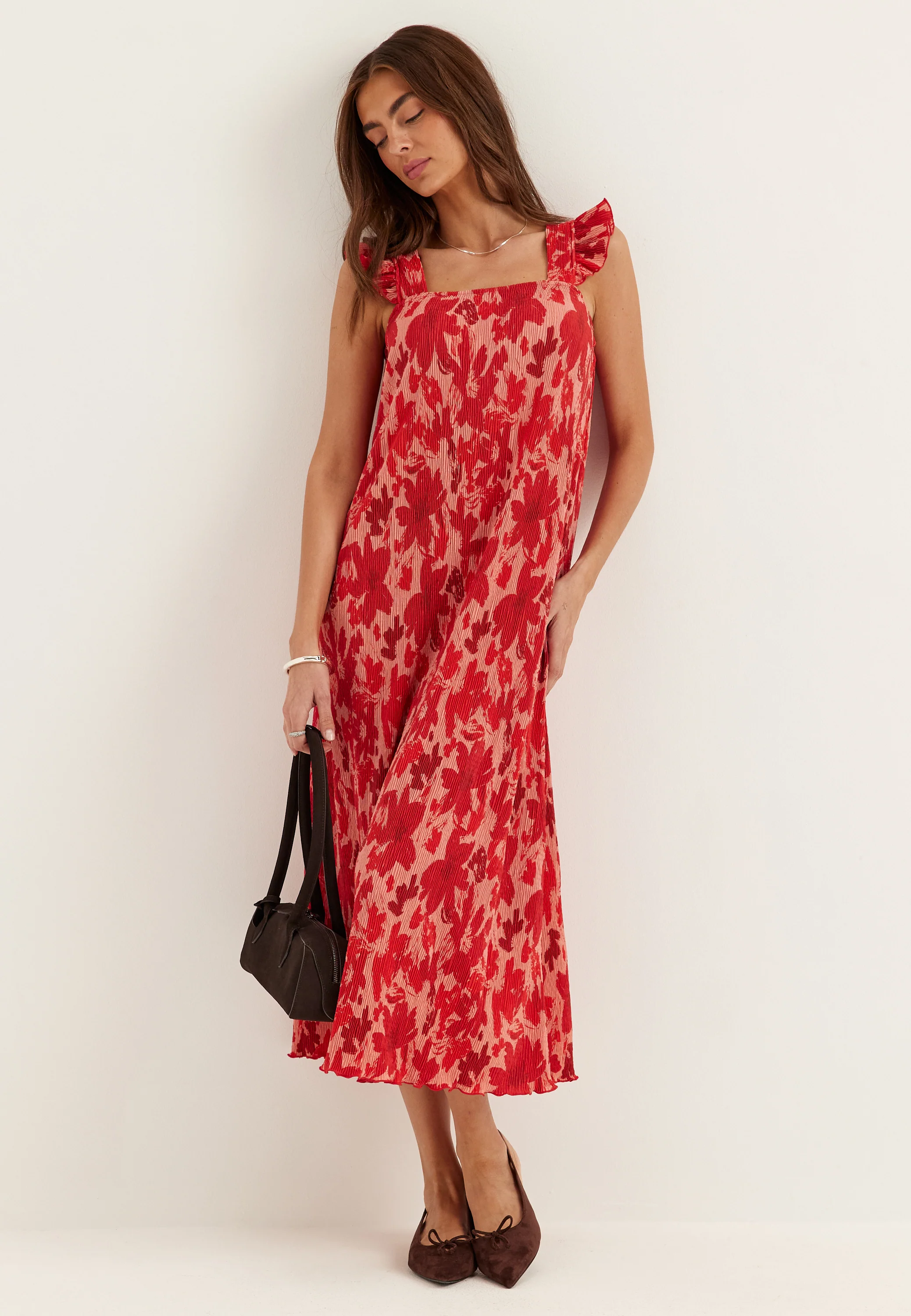 Pcflora Strap Flounce Dress - Image 2