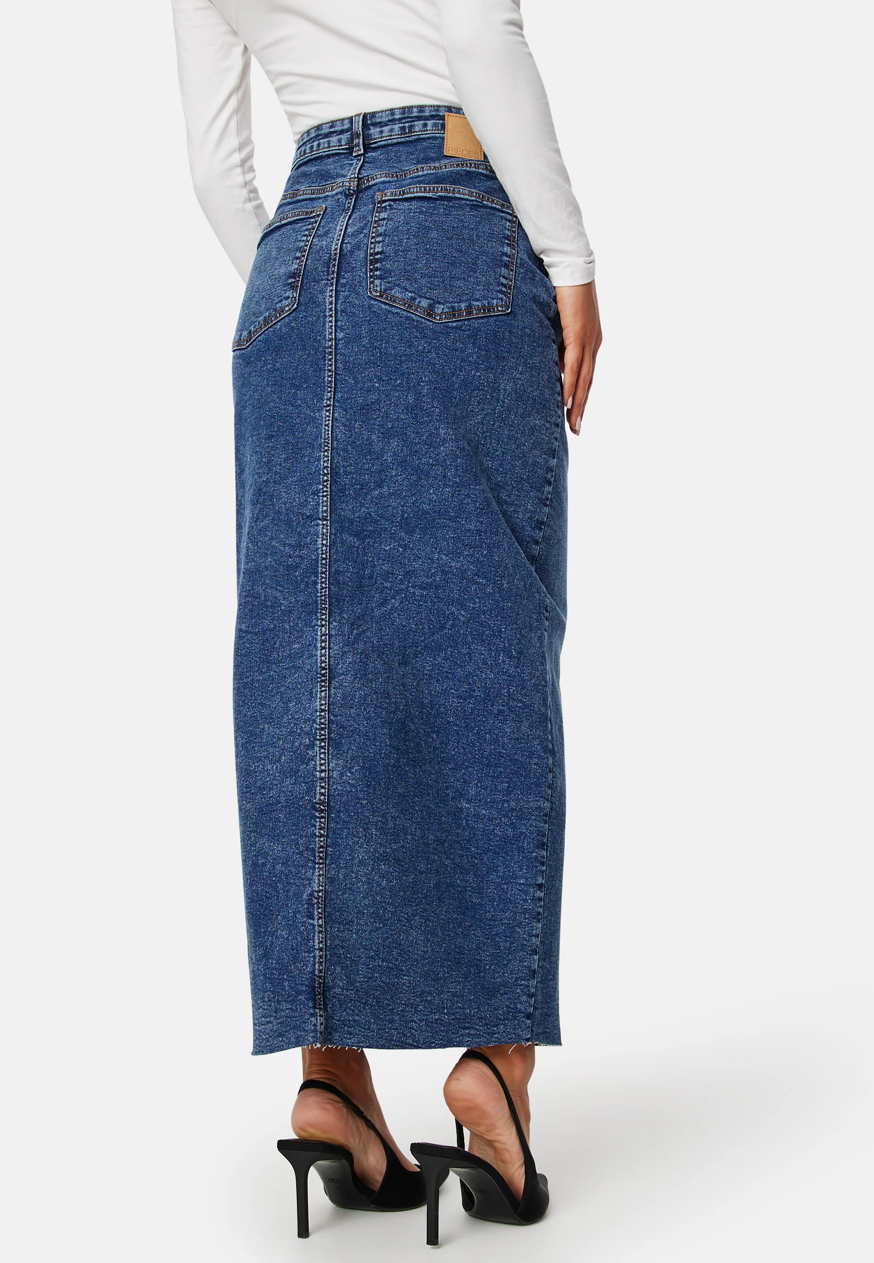 Pcjessie high waist ankle denim skirt - Image 6