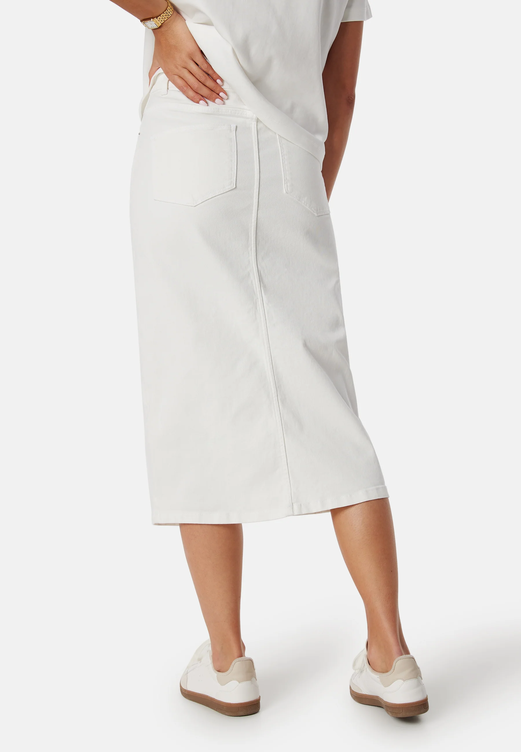 Pcjessie High Waist denim midi skirt - Image 2
