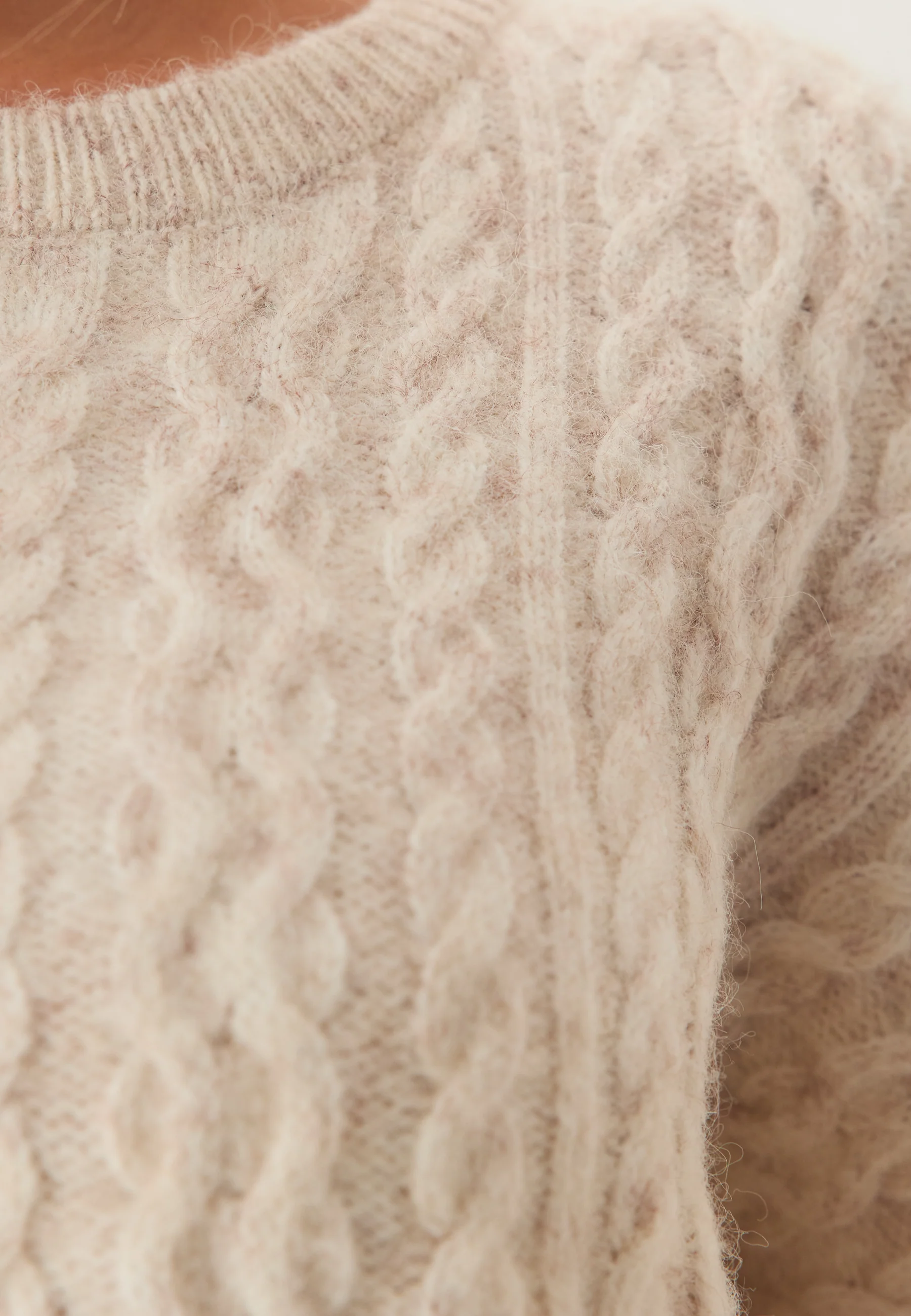 Pcjisa Ls O-neck Long Cabel Knit - Image 5