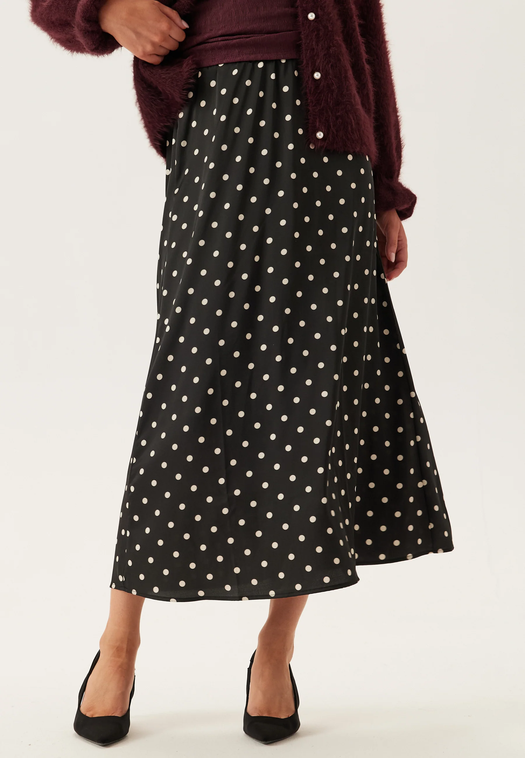 Pcjytta Hw Ankle Satin Skirt