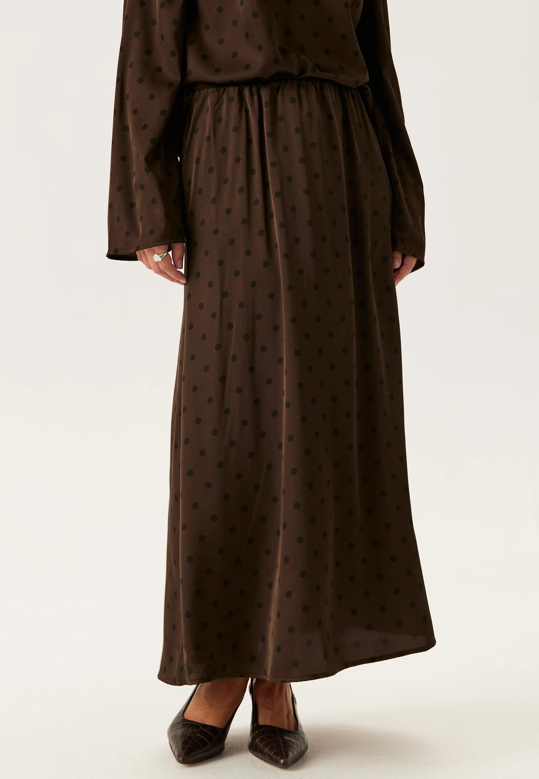 Pcjytta Hw Ankle Satin Skirt - Image 2