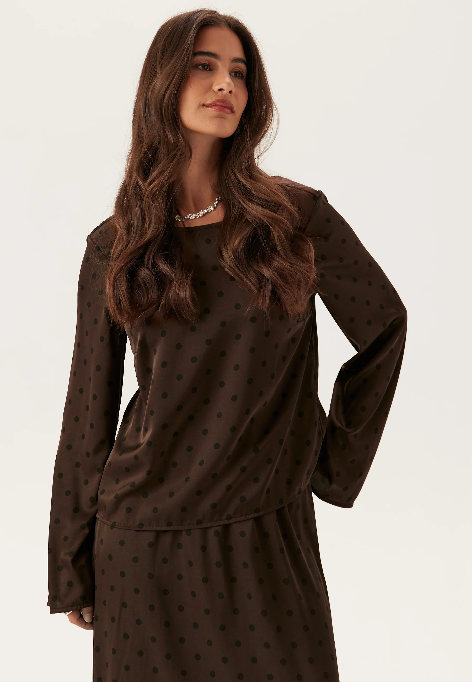 Pcjytta Ls Satin Top - Image 2