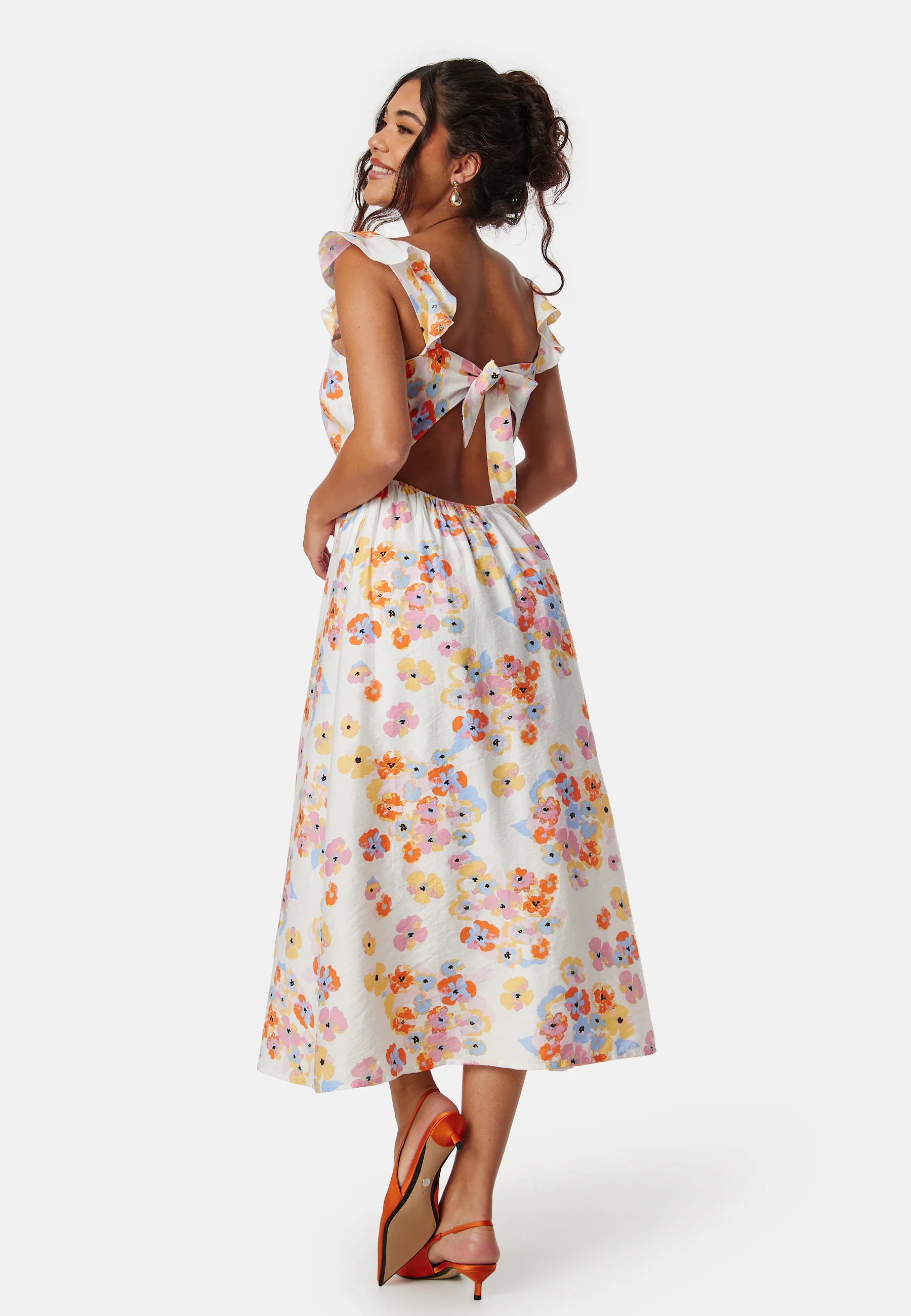 Pckarlson SL open back tie dress - Image 2