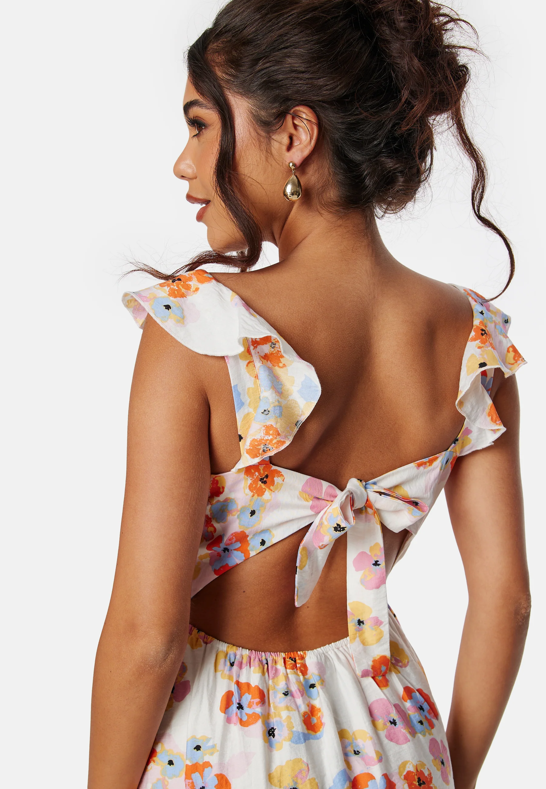 Pckarlson SL open back tie dress - Image 3