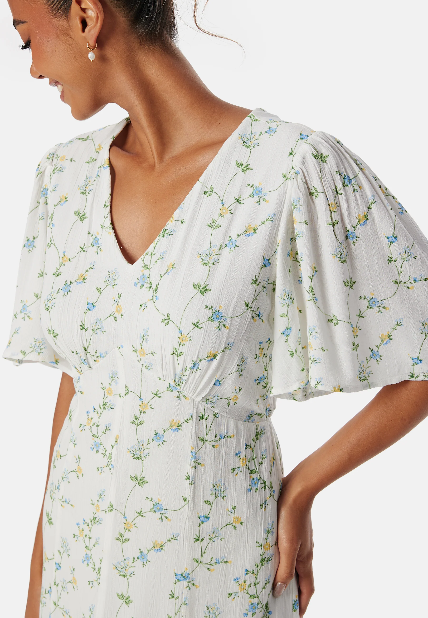 Pckary SS V-Neck midi dress - Image 3