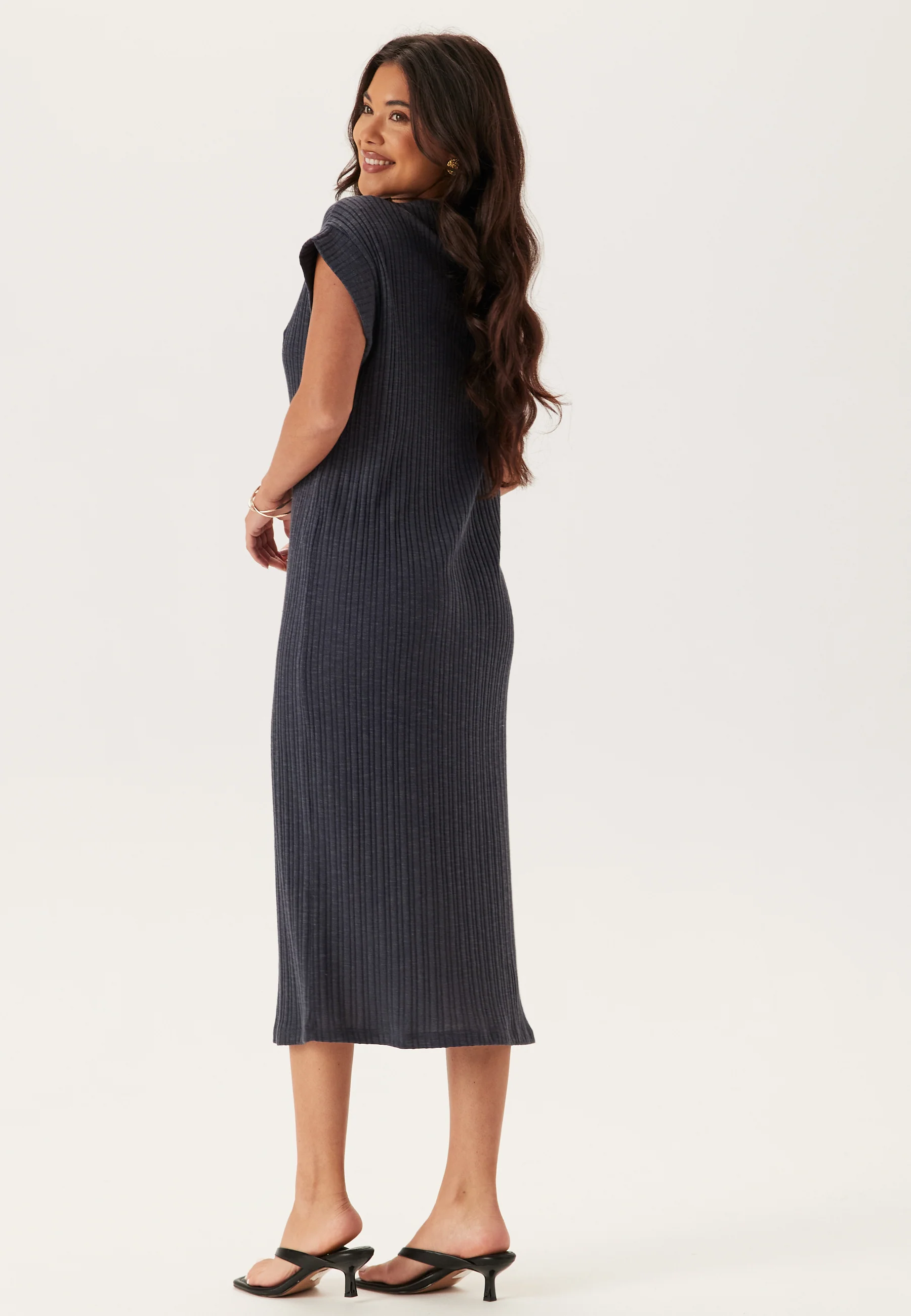 Pclena Ss Midi Dress - Image 3
