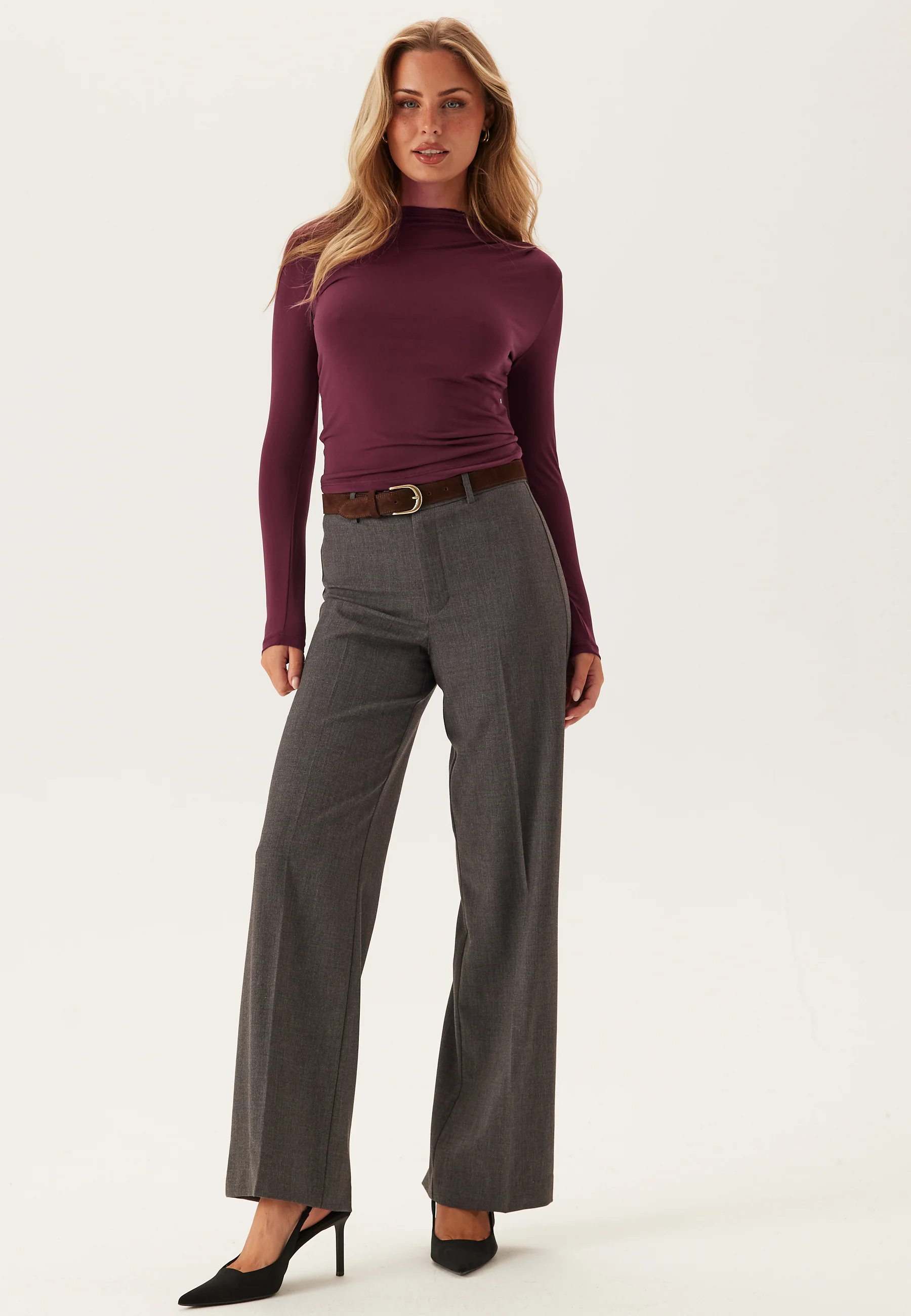 Pcmadison Ls Draped Top Jrs - Image 3