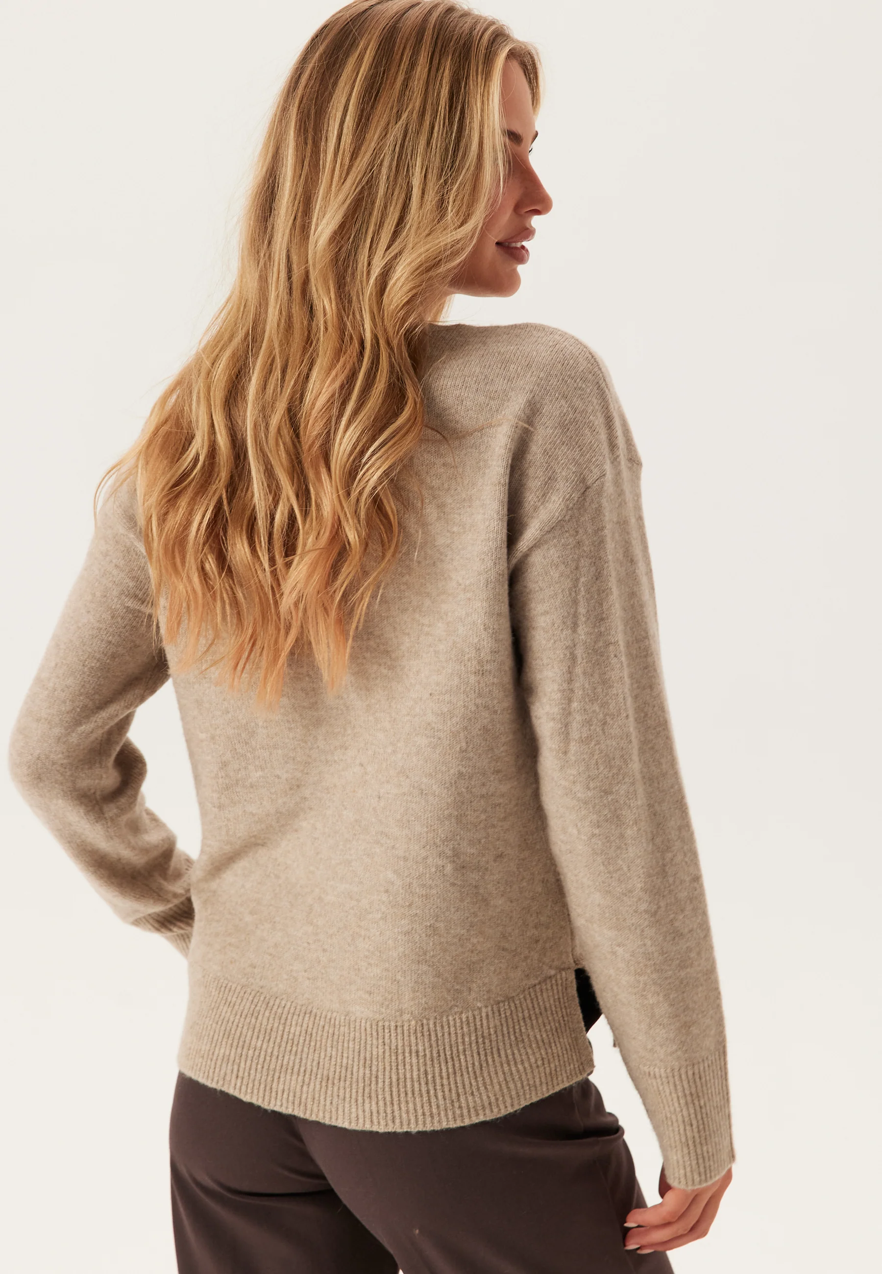 Pcmalou Ls O-neck Cutline Knit - Image 2