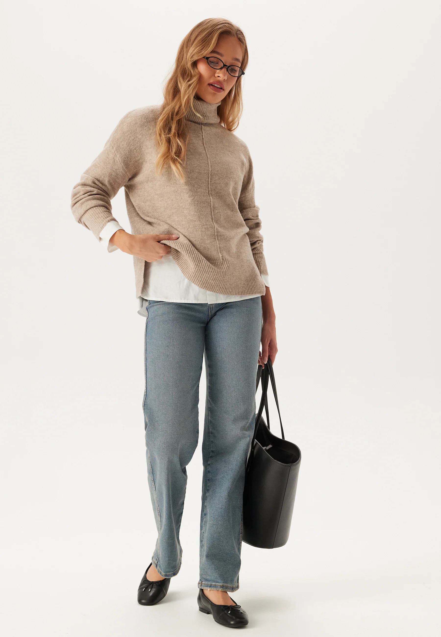Pcmalou Ls Rollneck Knit - Image 3