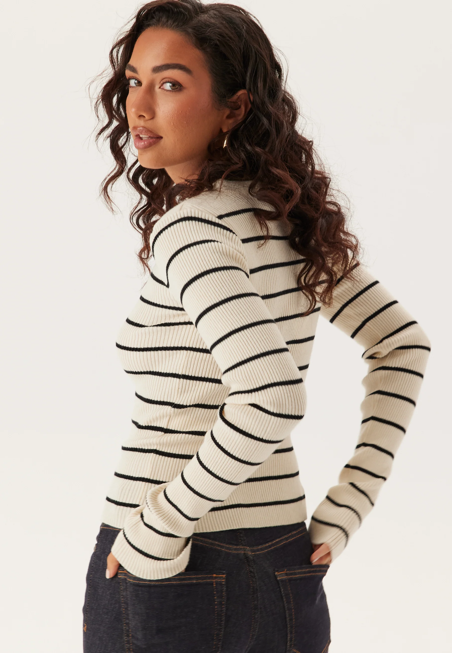 Pcmira New Ls O-neck Knit - Image 2