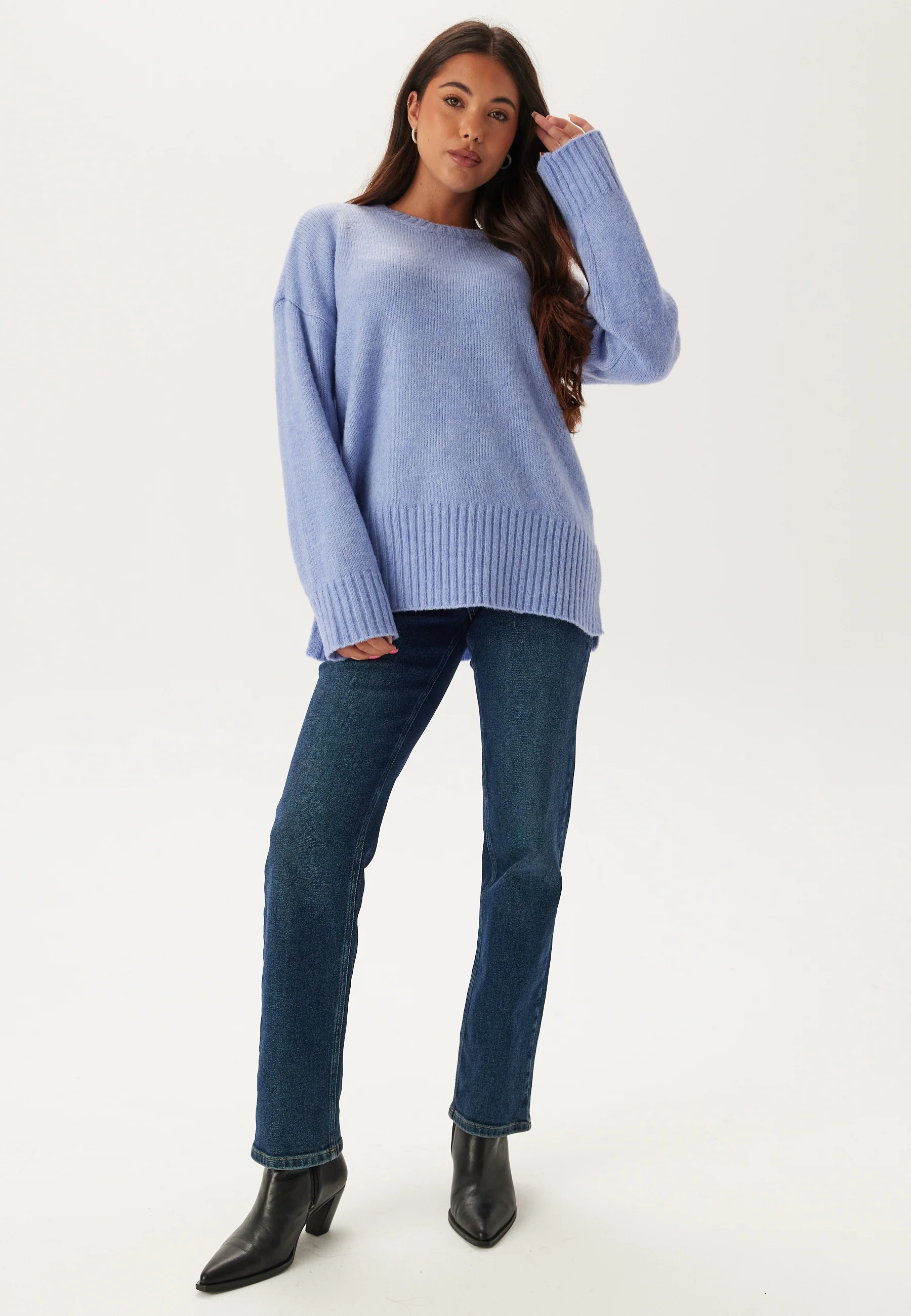 Pcnancy Ls Loose O-neck Knit - Image 3