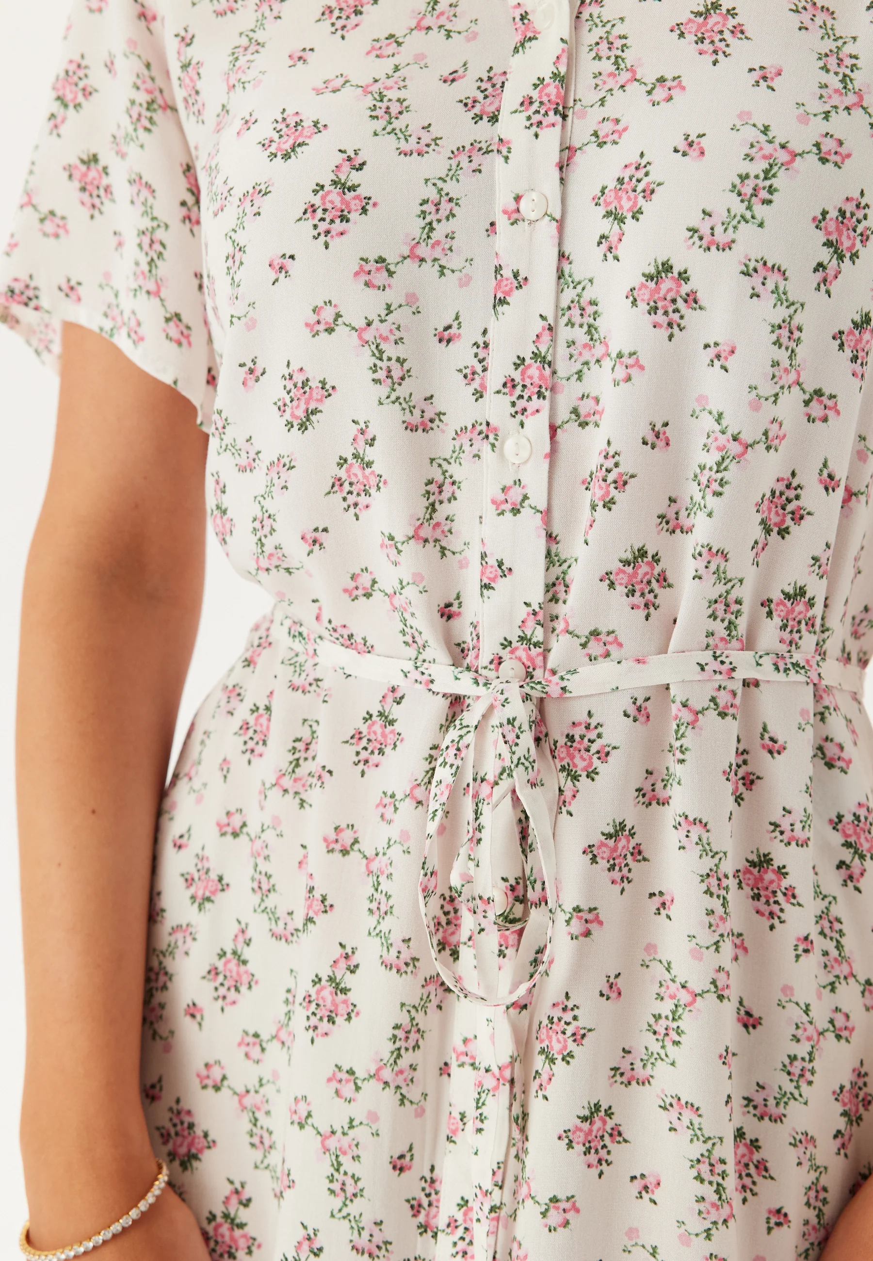 Pcnya Ss V-neck Midi Dress - Image 4