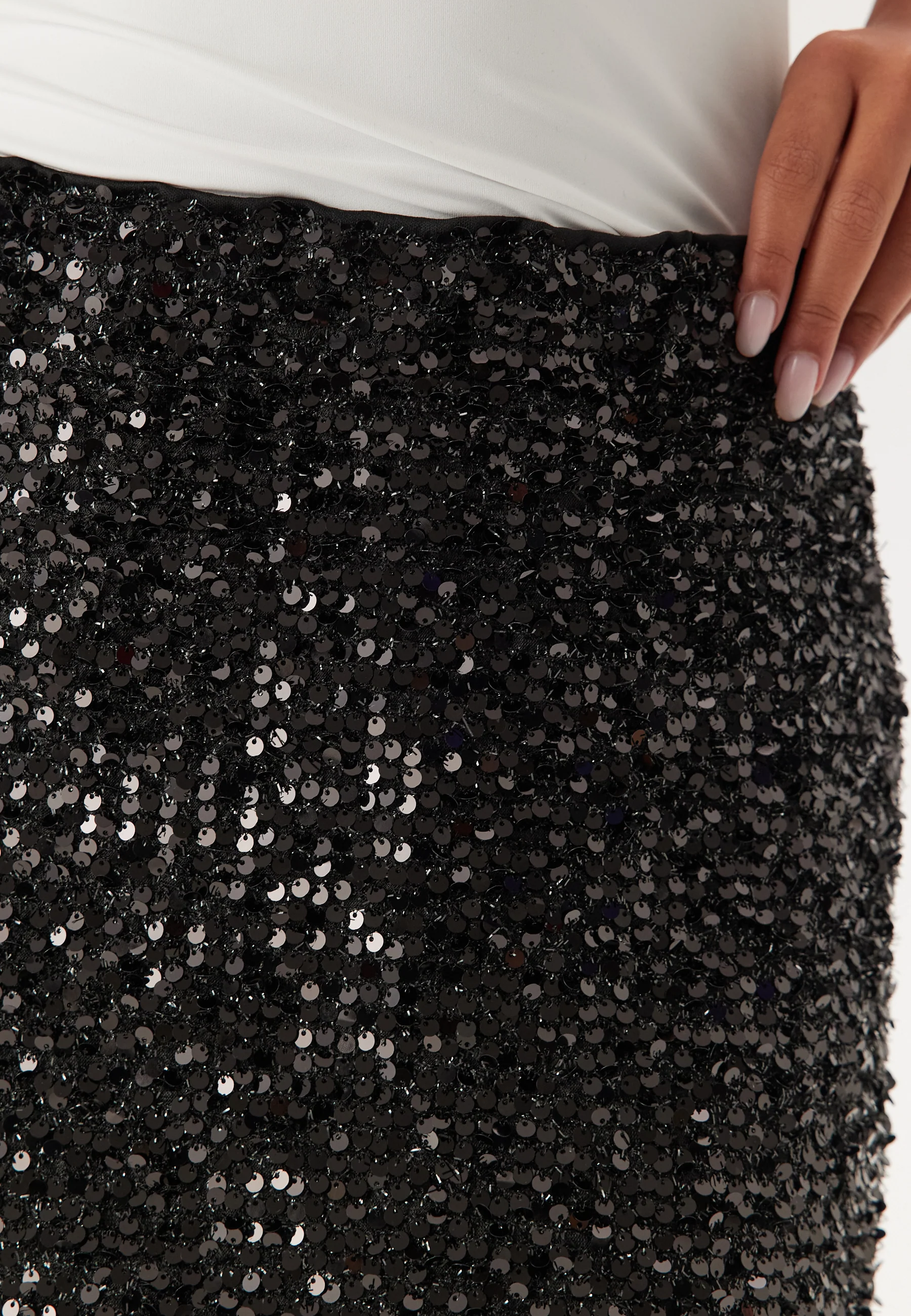 Pcserena Sequin Hw Midi Skirt - Image 4
