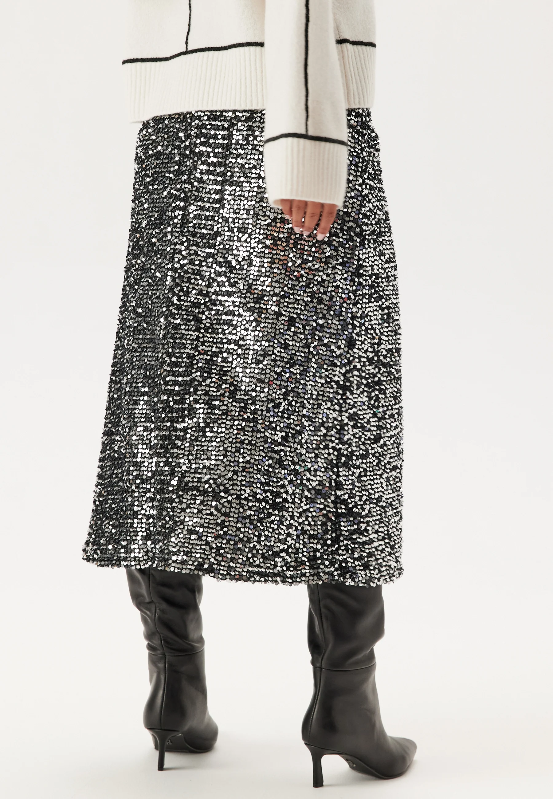 Pcserena Sequin Hw Midi Skirt - Image 4