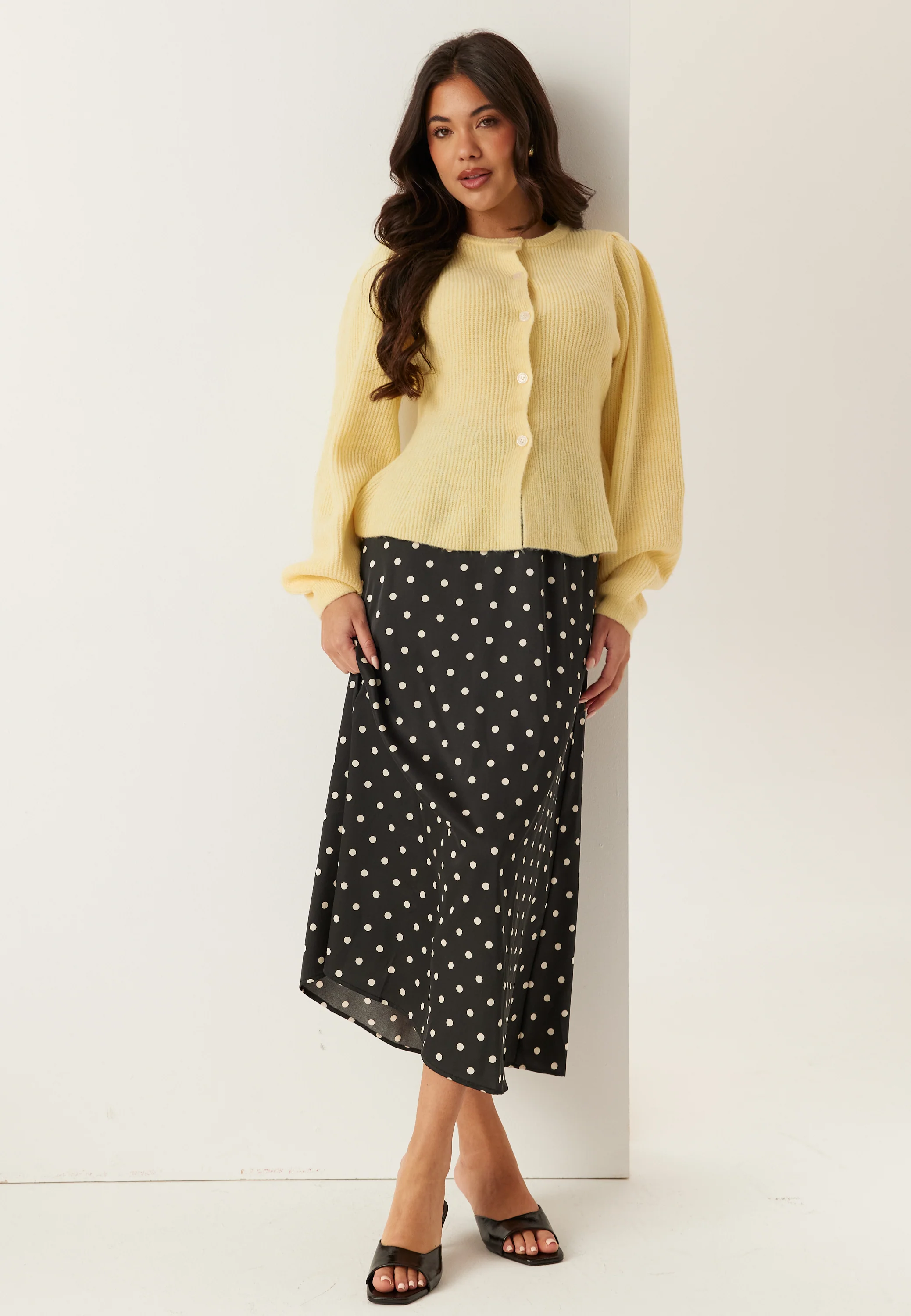 Pcsilly Ls Puff Knit Cardigan - Image 4