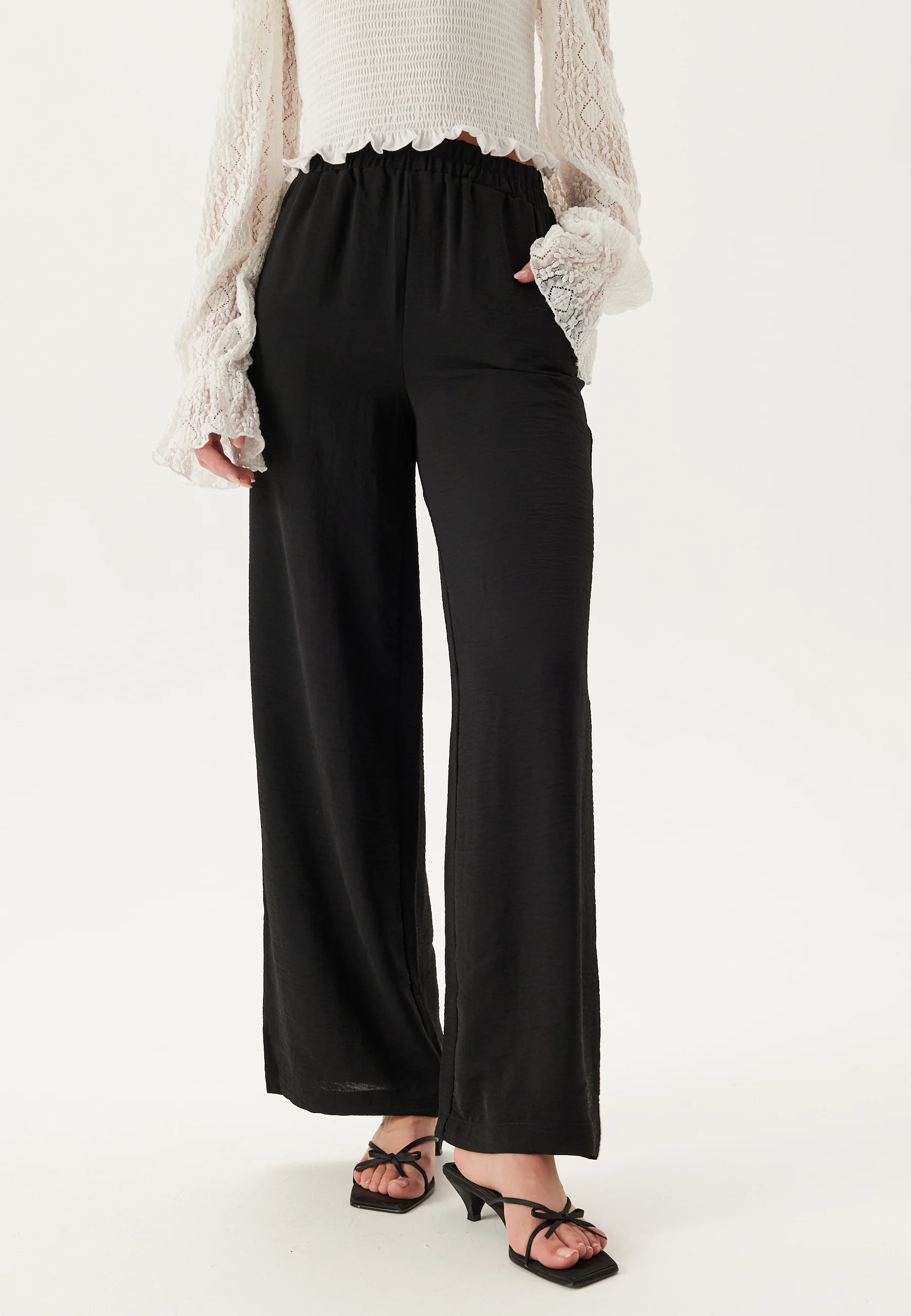 Pctiffany Hw Wide Pants Wvn No