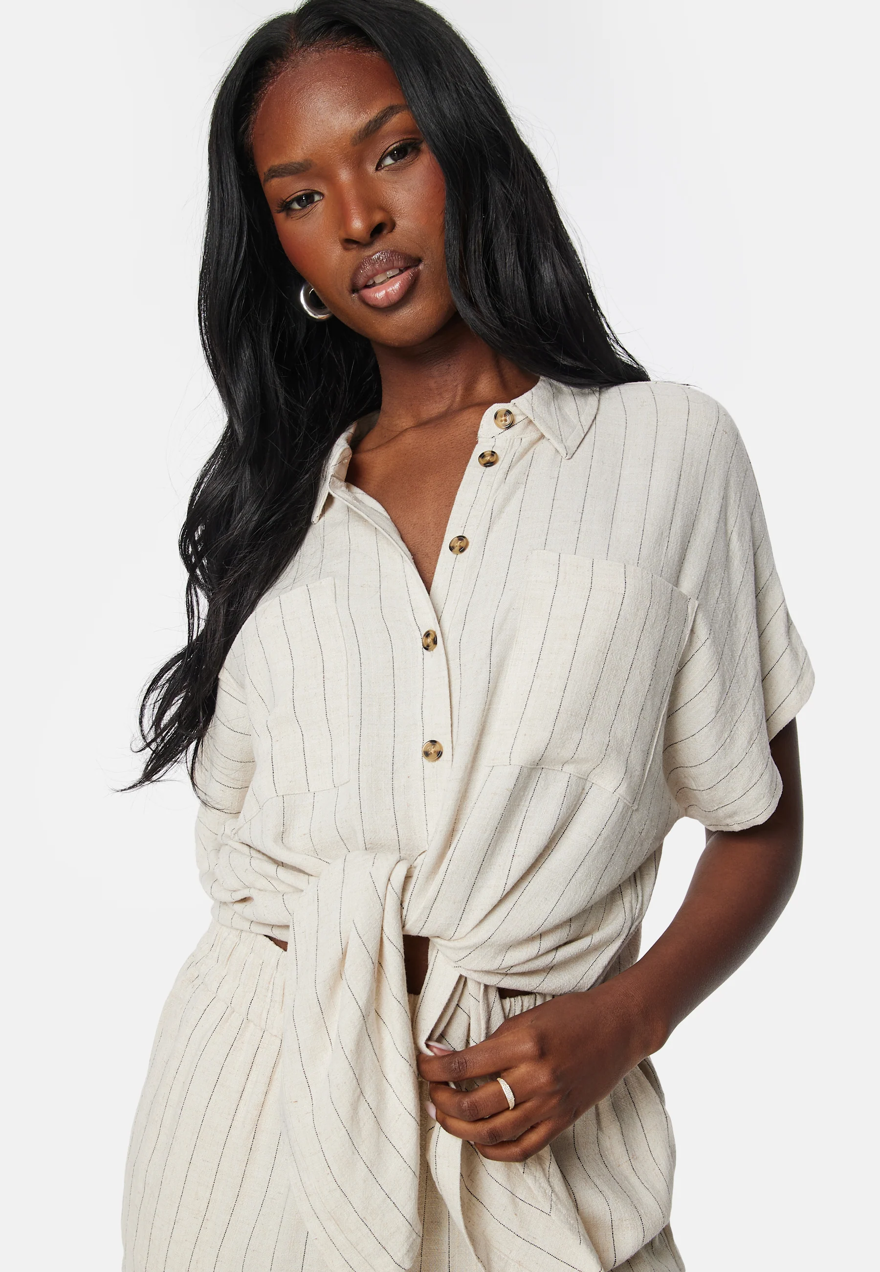 Pcvinsty Linen Tie Shirt