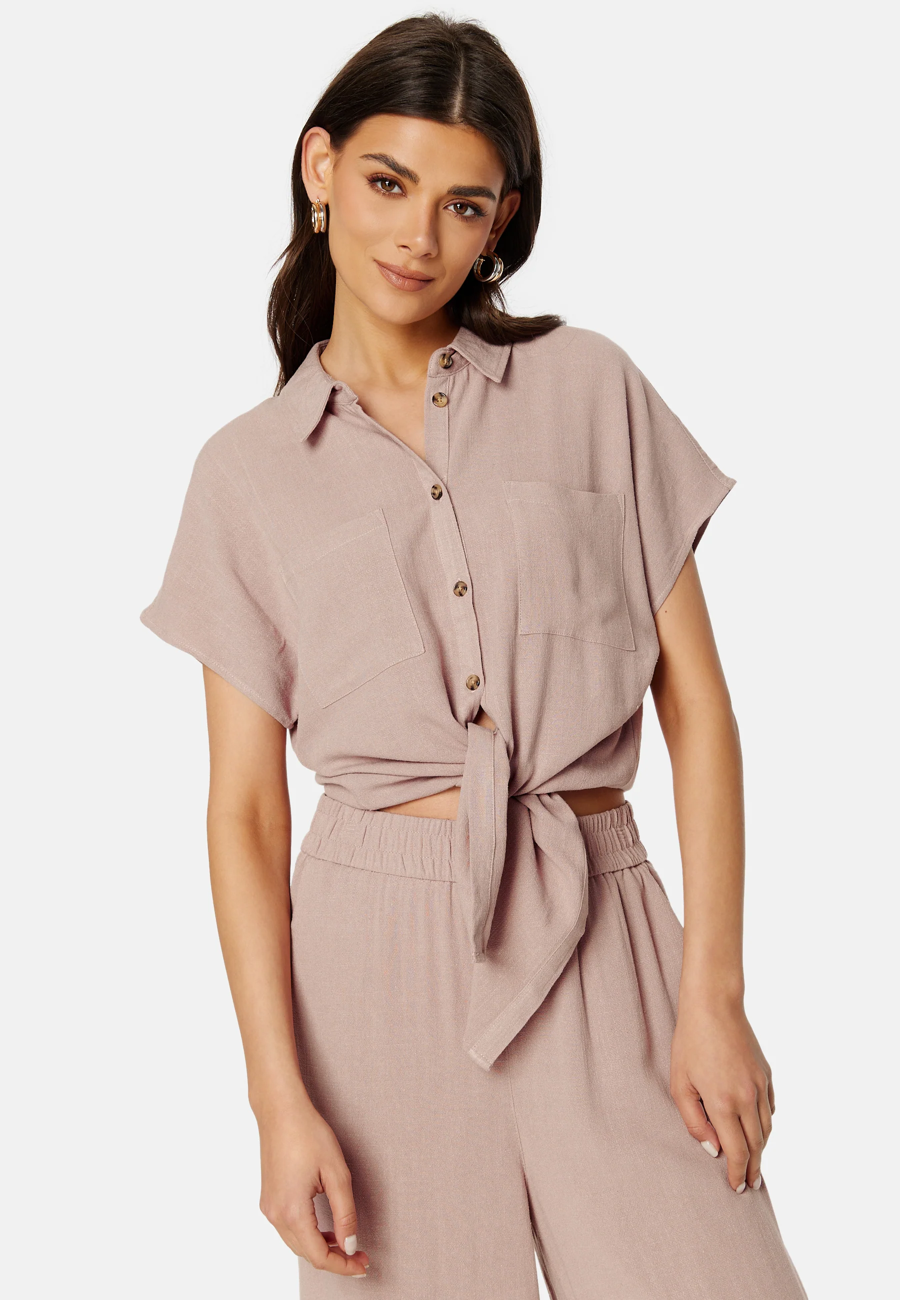 Pcvinsty Linen Tie Shirt