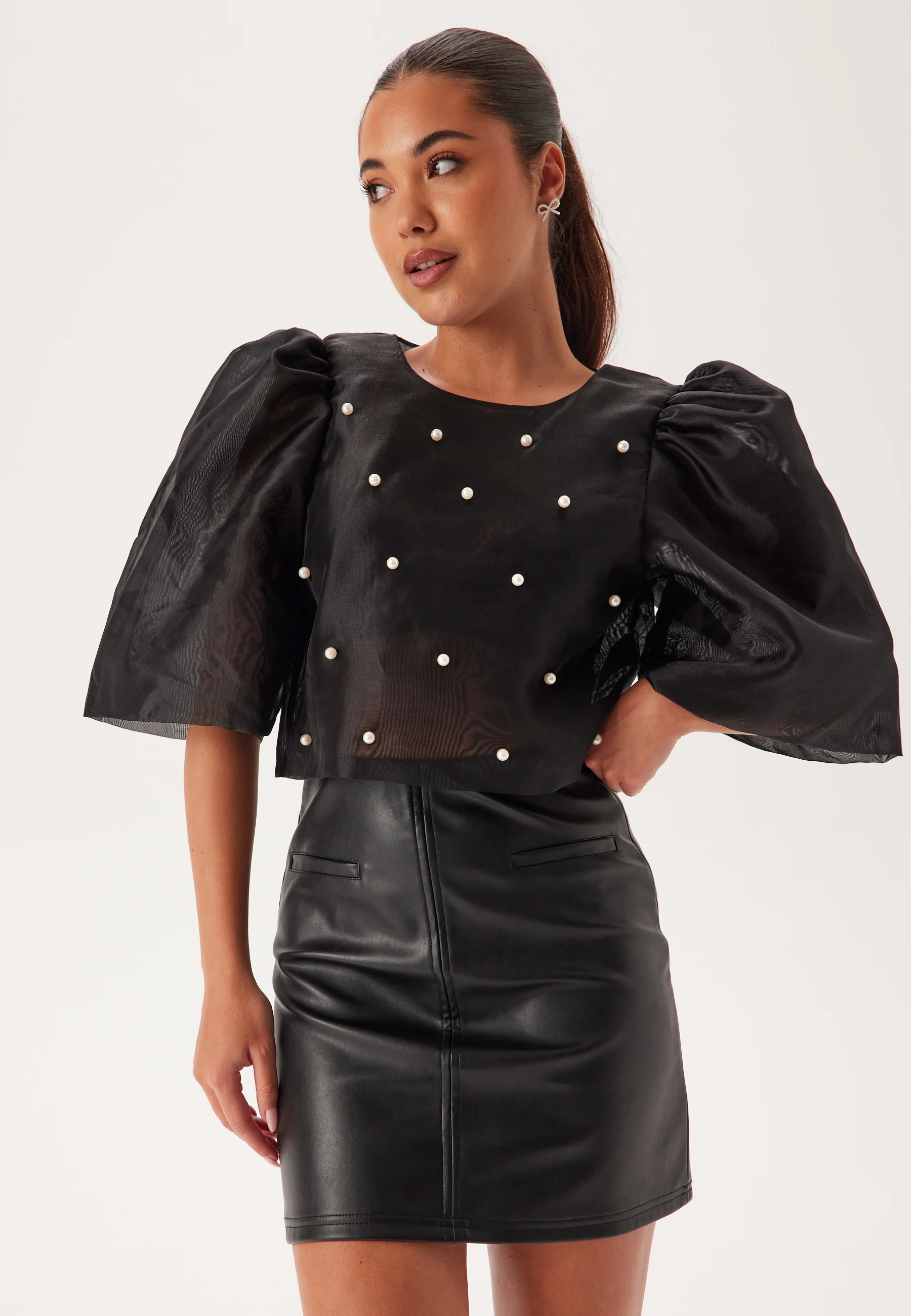 Pearl Organza Blouse