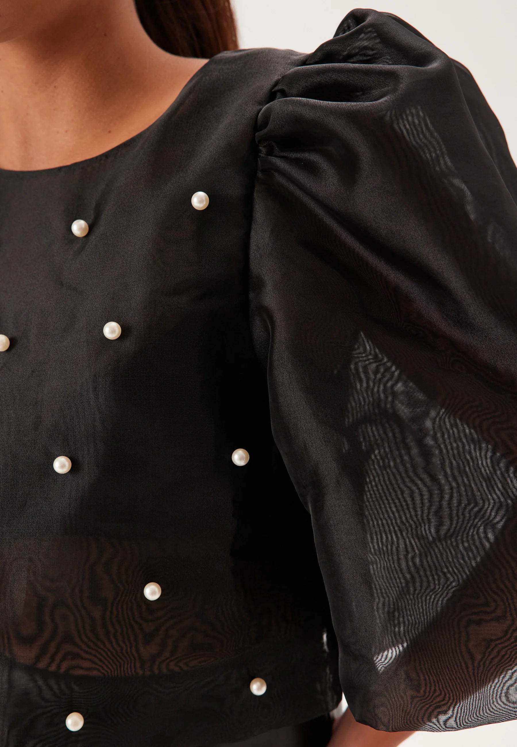 Pearl Organza Blouse - Image 5