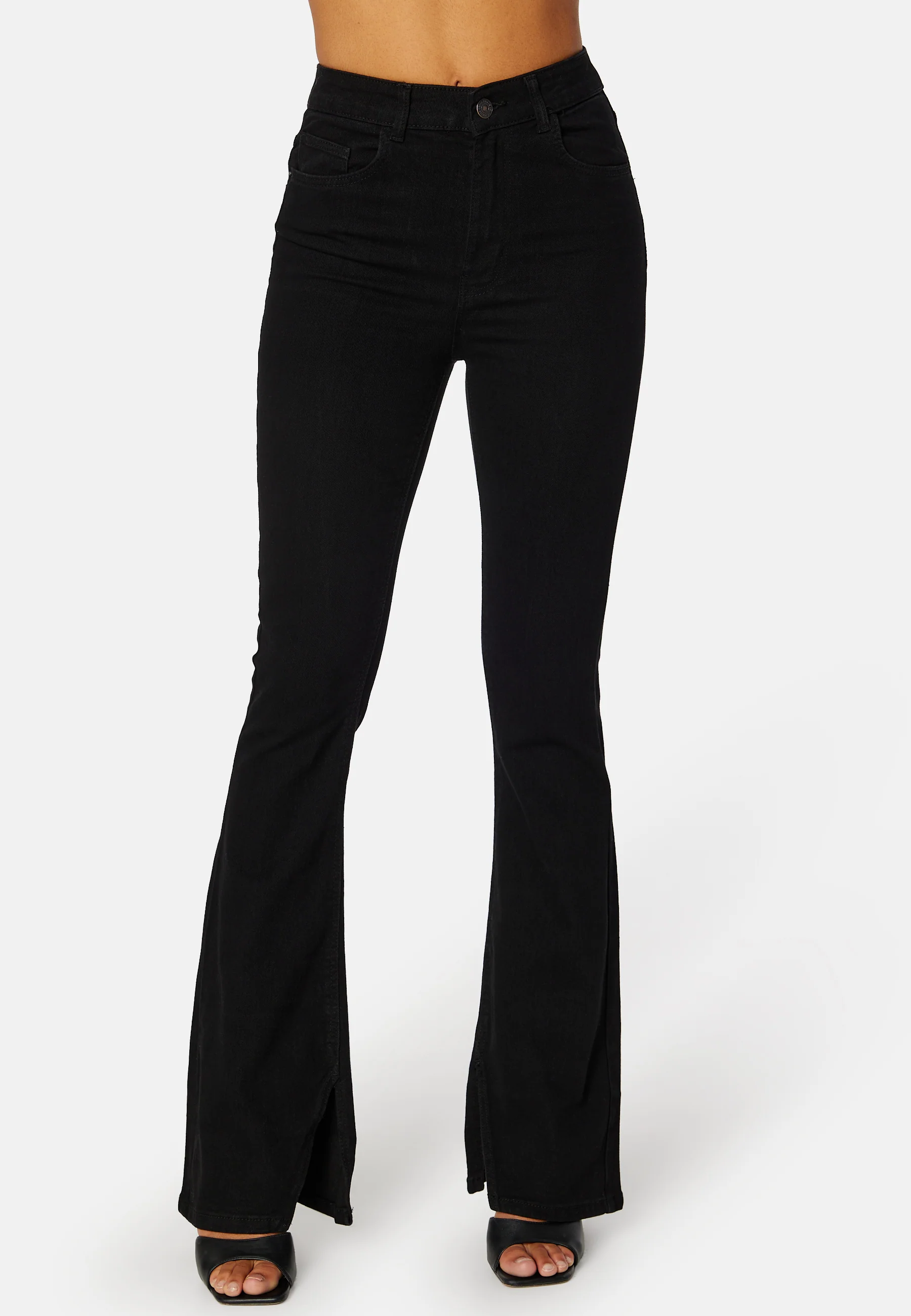 Peggy HW Flared Slit Jeans - Image 4