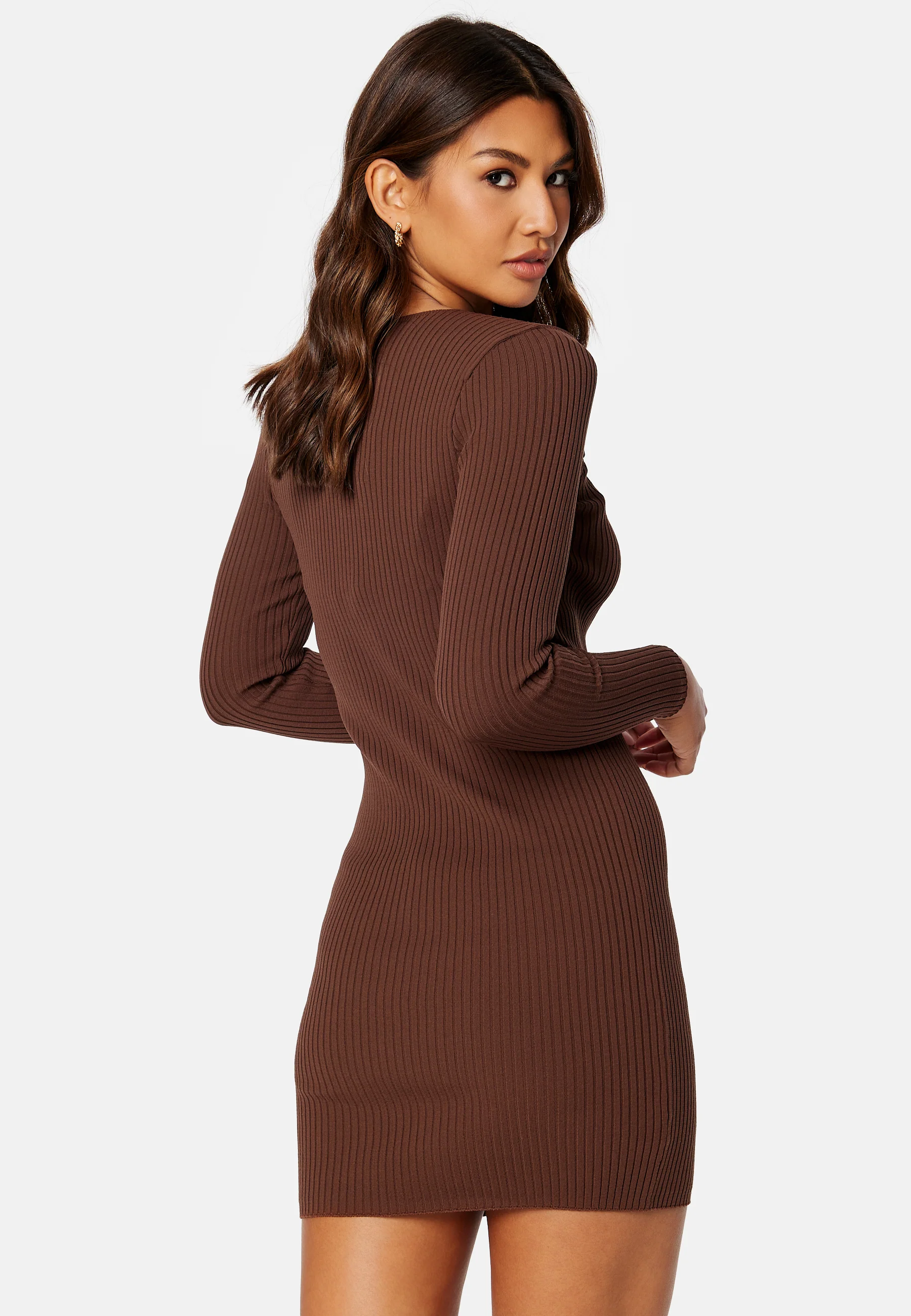 Perla L/S Peek A Boo Dress - Image 3