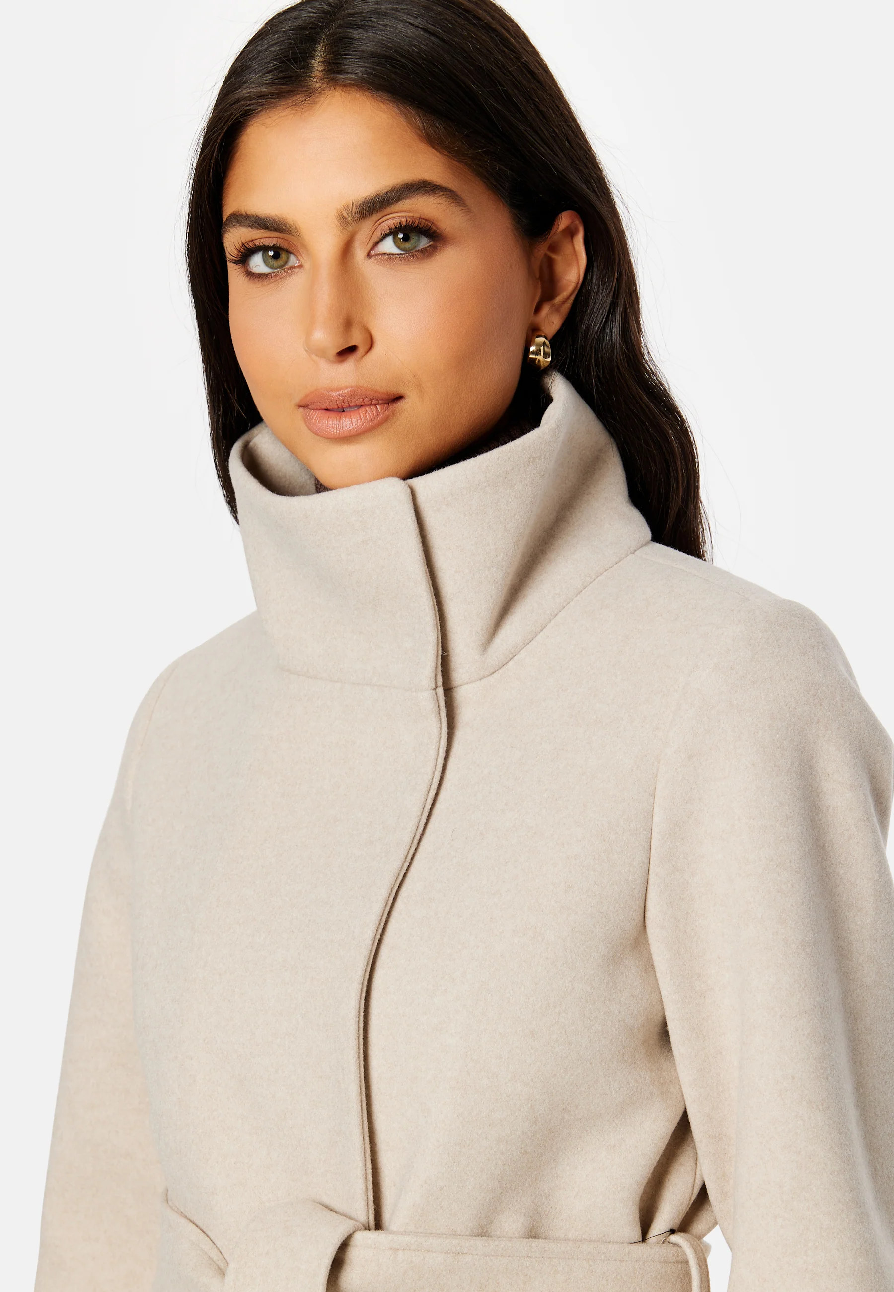 Perry Funnel Neck Wrap Coat - Image 4