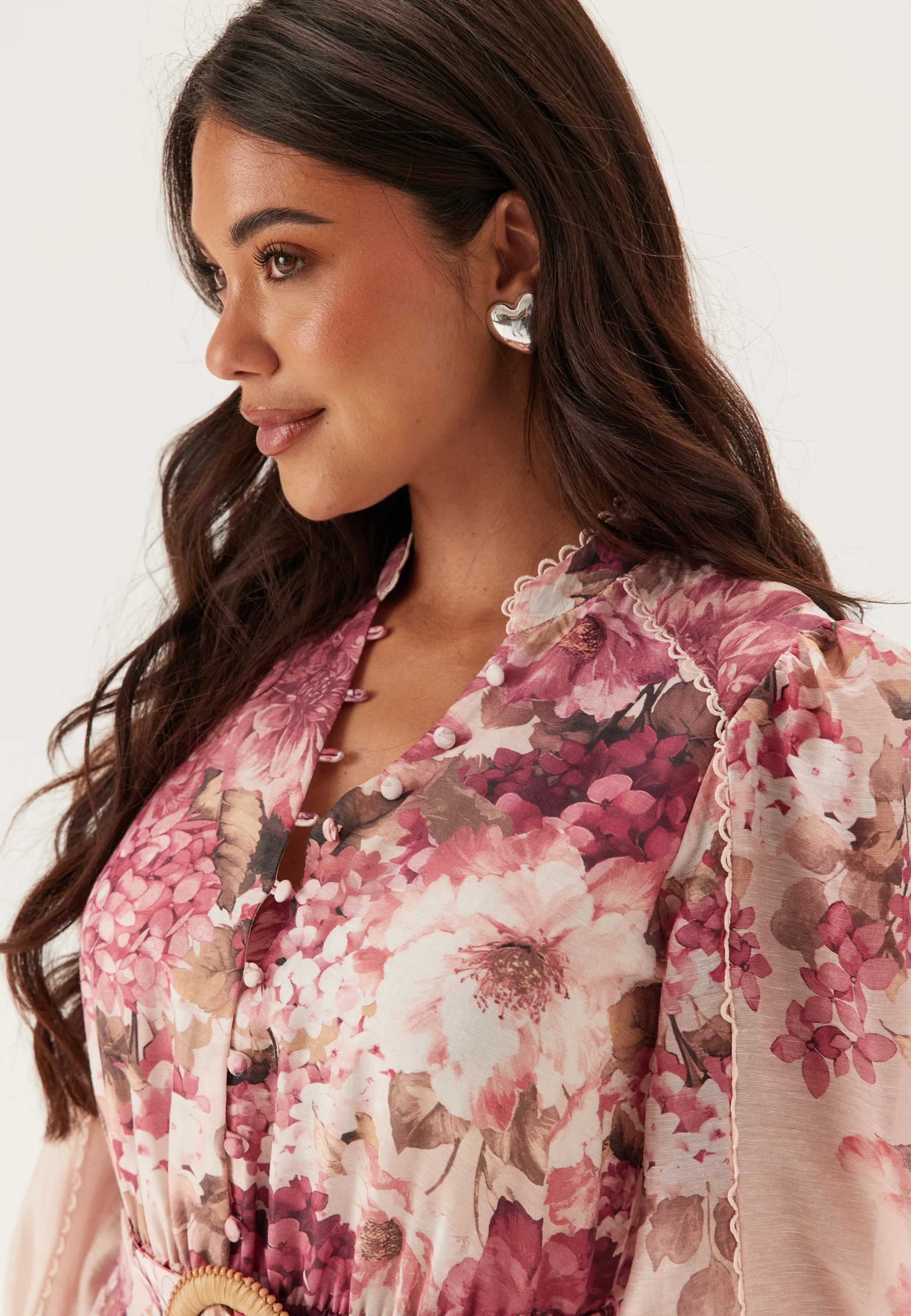 Peyton Trim Detail Midi Dress - Image 3