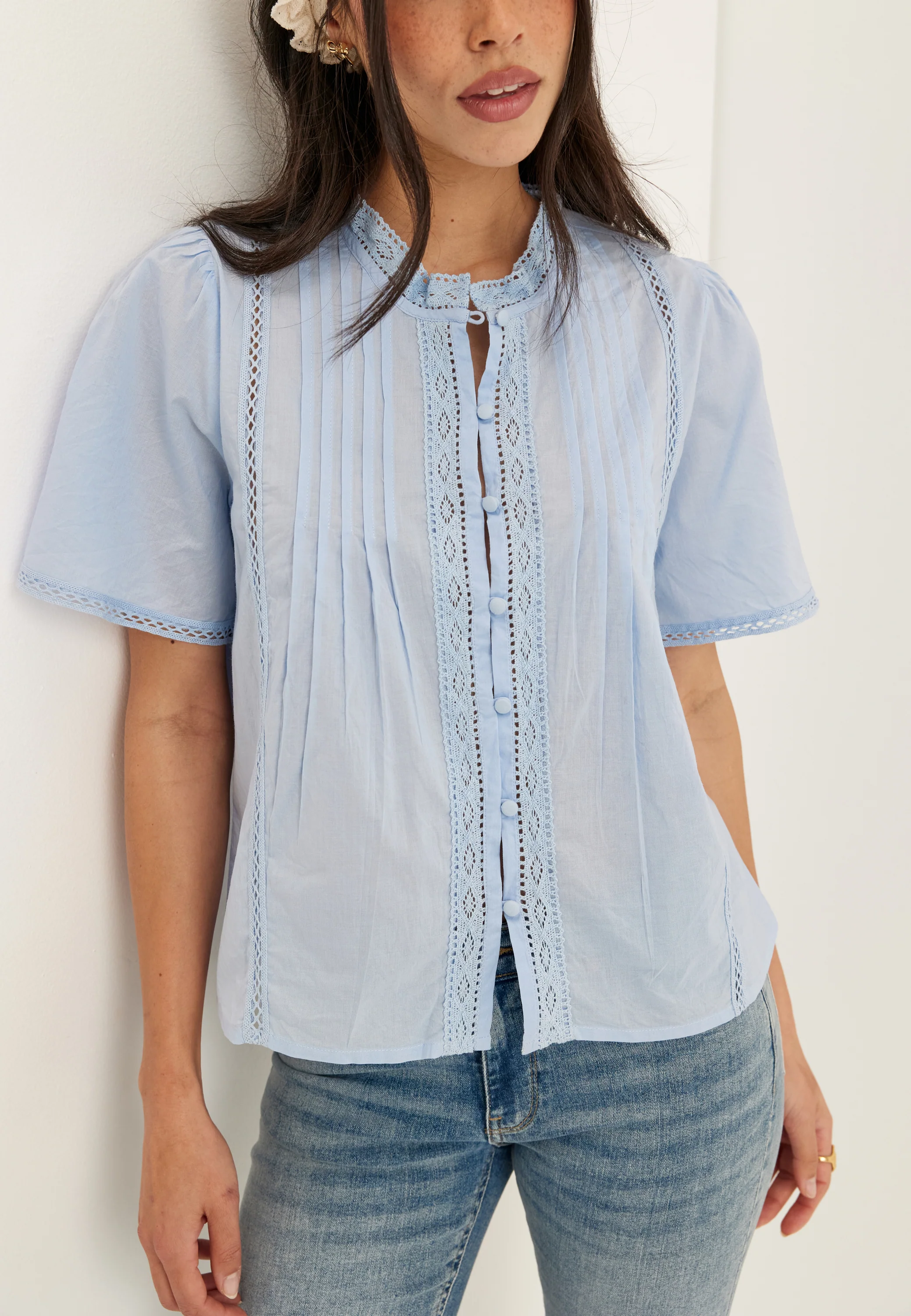 Pleated Detail Blouse - Image 5