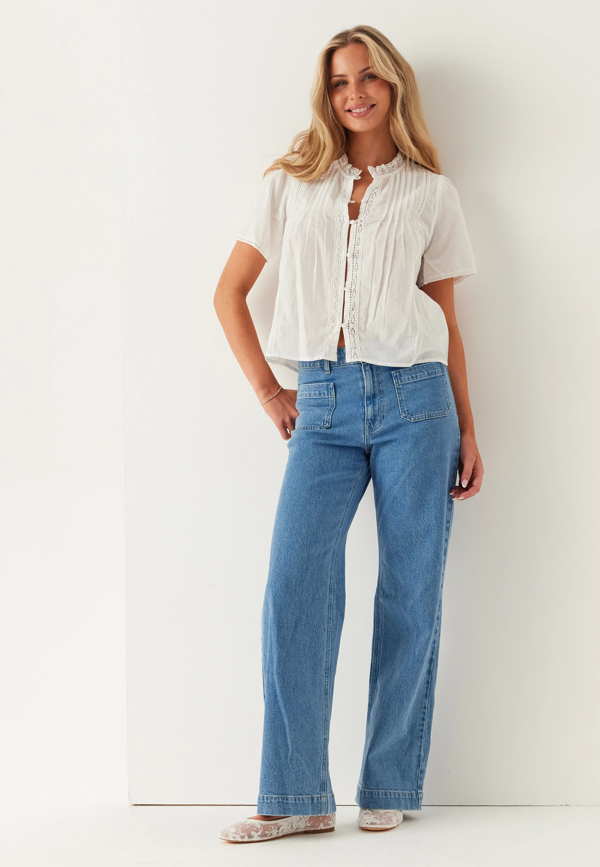 Pleated Detail Blouse - Image 2