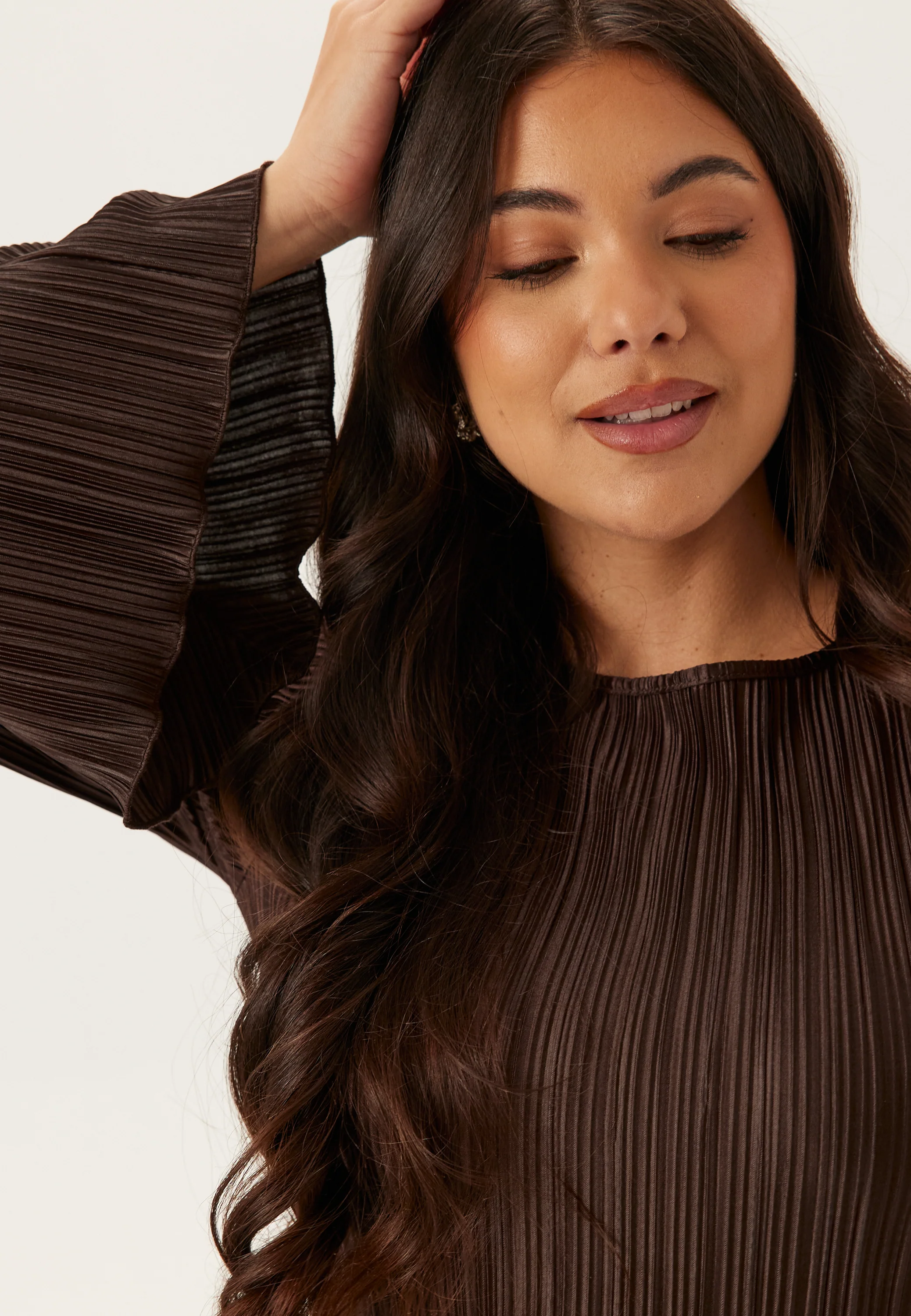 Pleated Frill Dress - Image 3