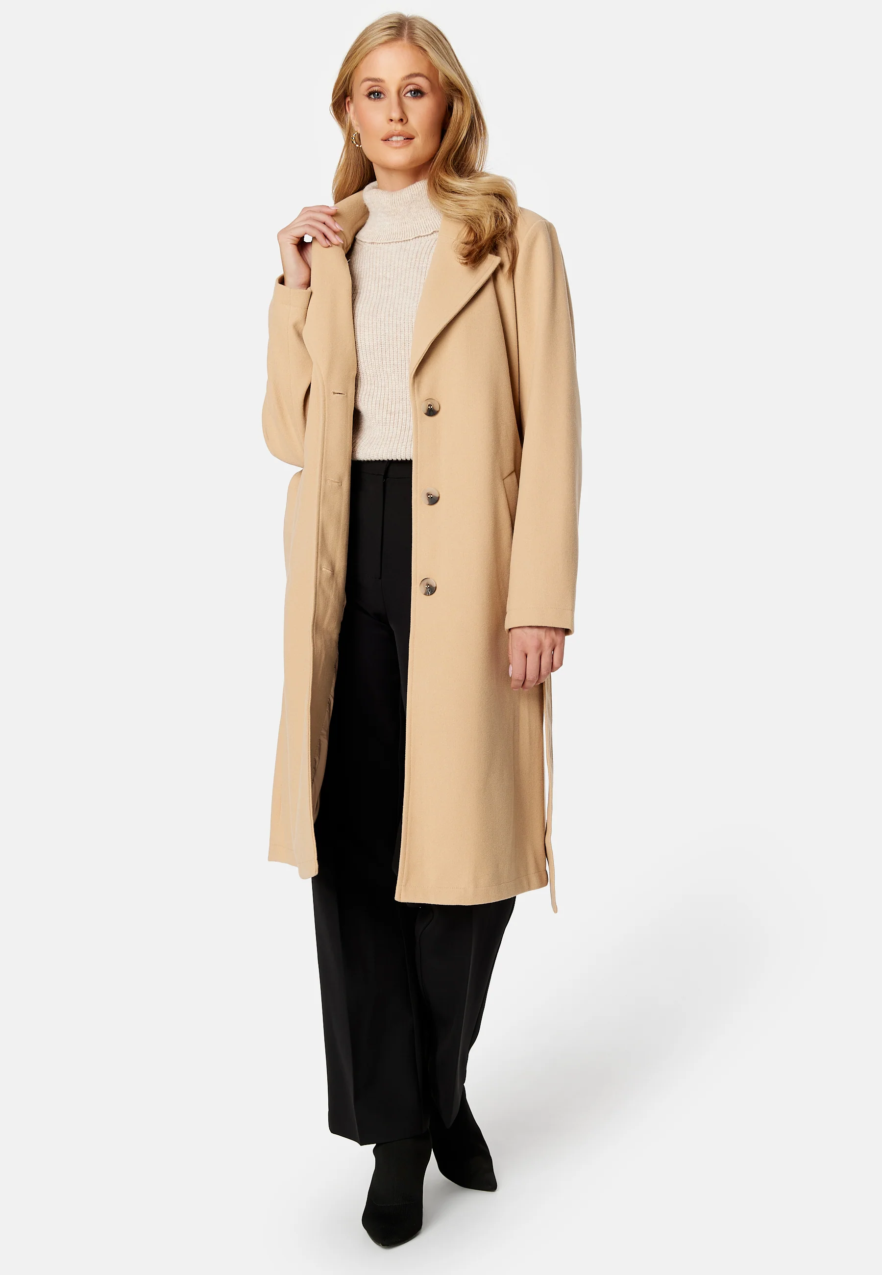 Poko Long Belt Coat - Image 2