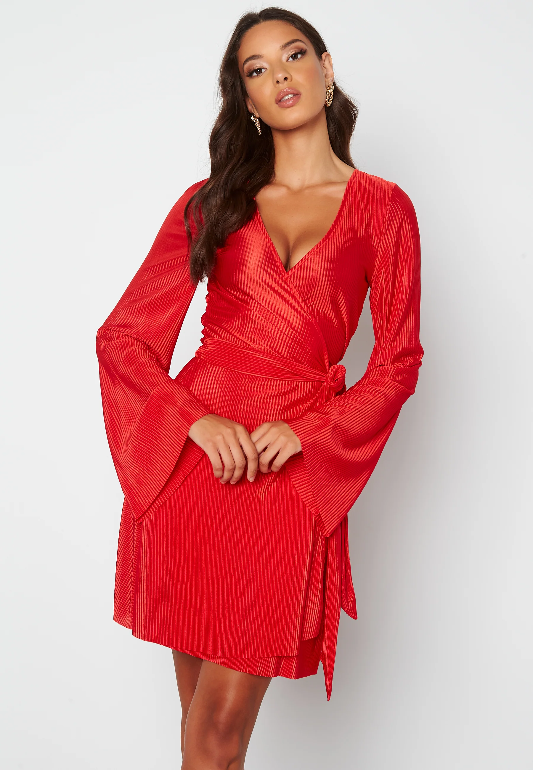 Poppy plissé dress