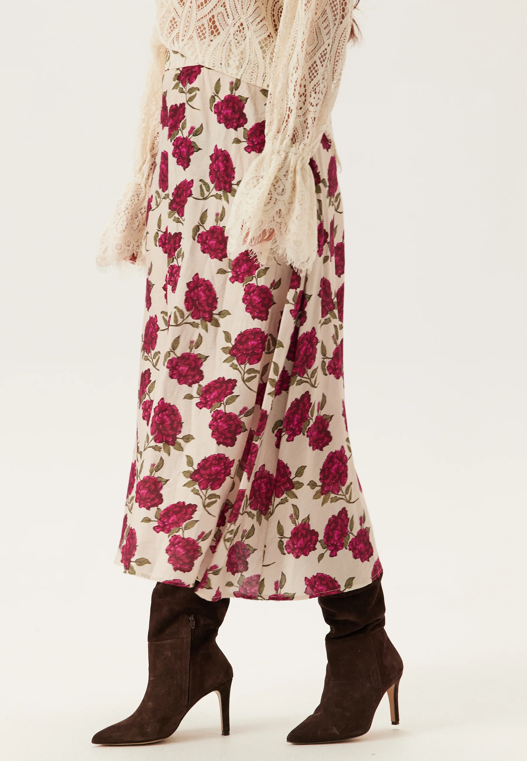 Printed Midi Skirt