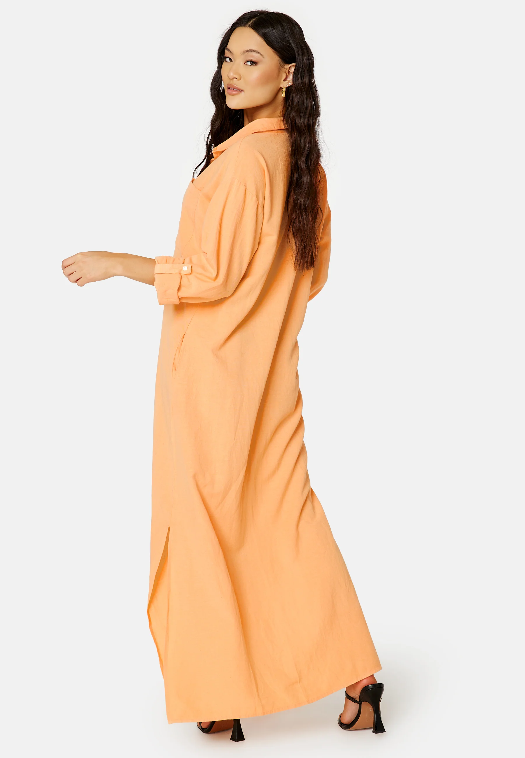 Prisilla L/S Ancle Shirt Dress - Image 2