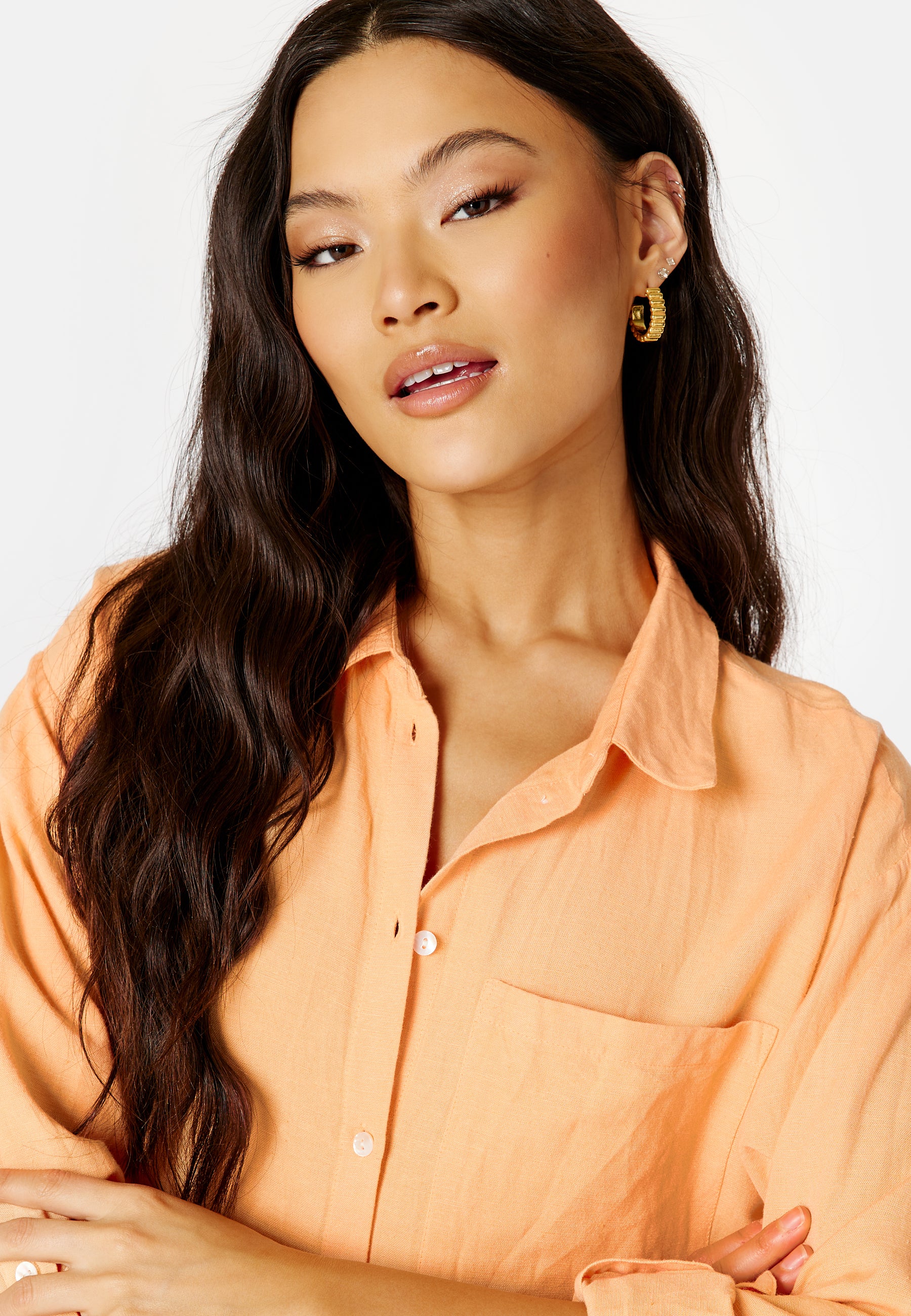 Prisilla L/S Ancle Shirt Dress - Image 4