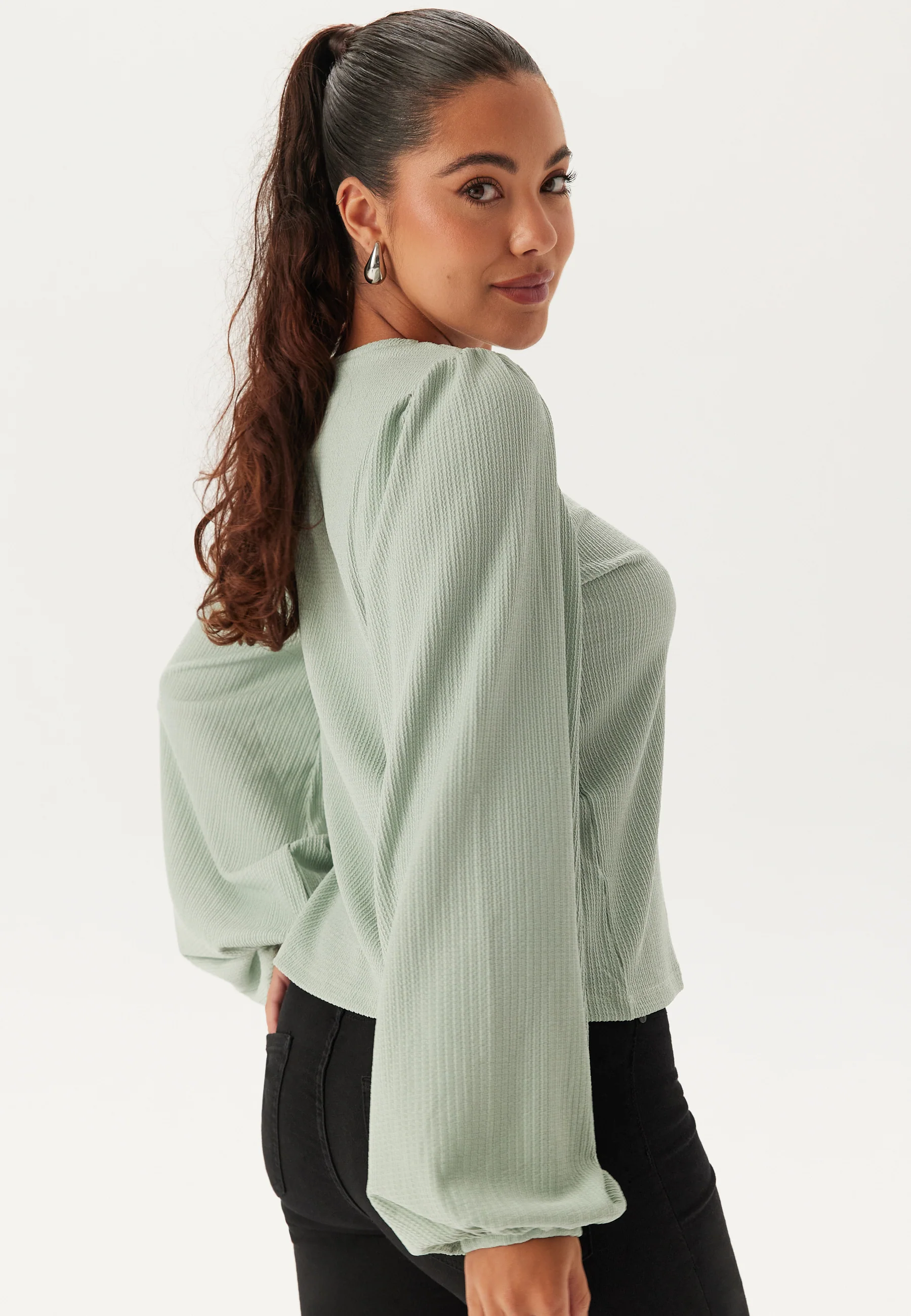 Puff Long Sleeve Blouse - Image 3