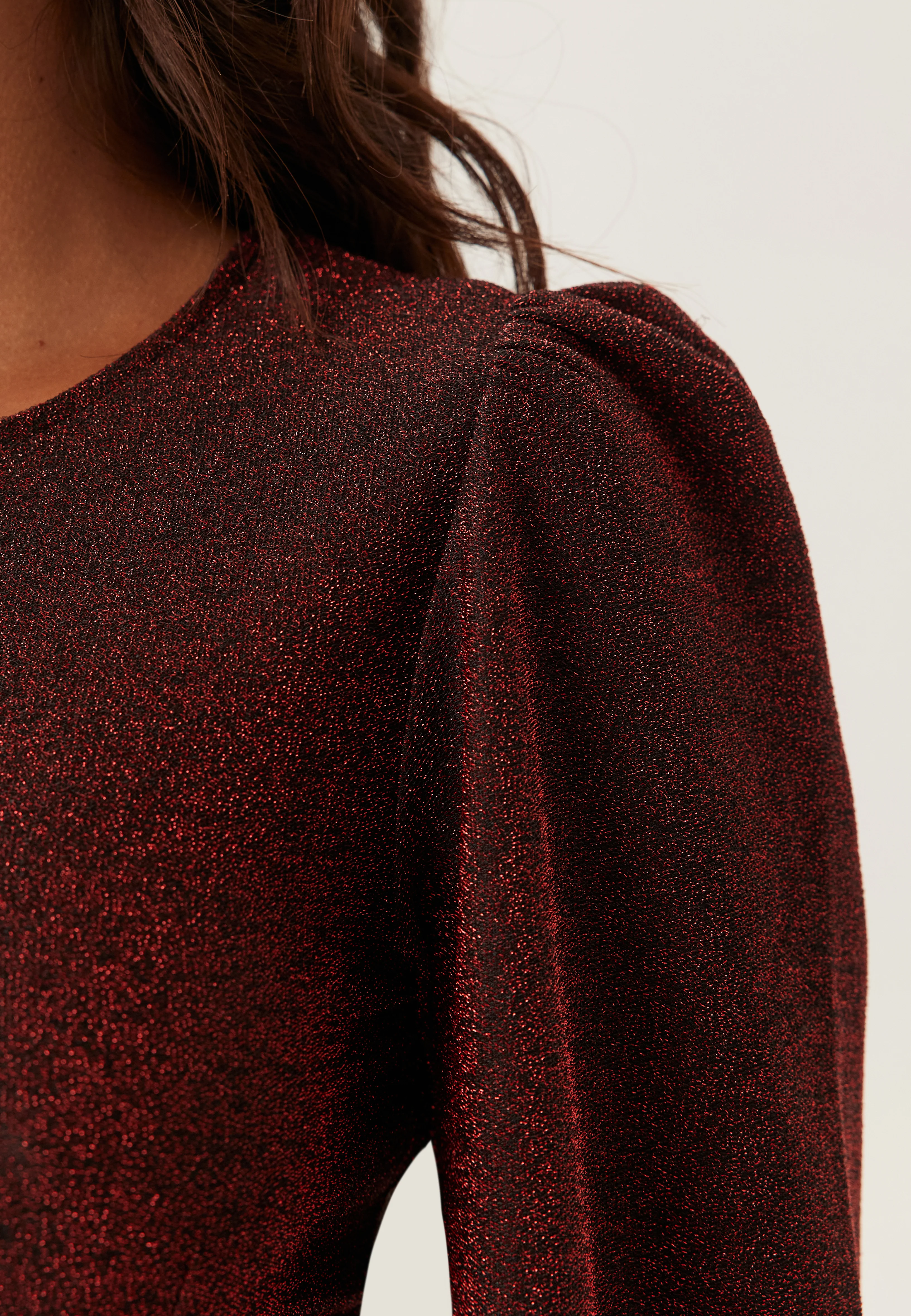Puff Sleeve Sparkling Dress - Image 5