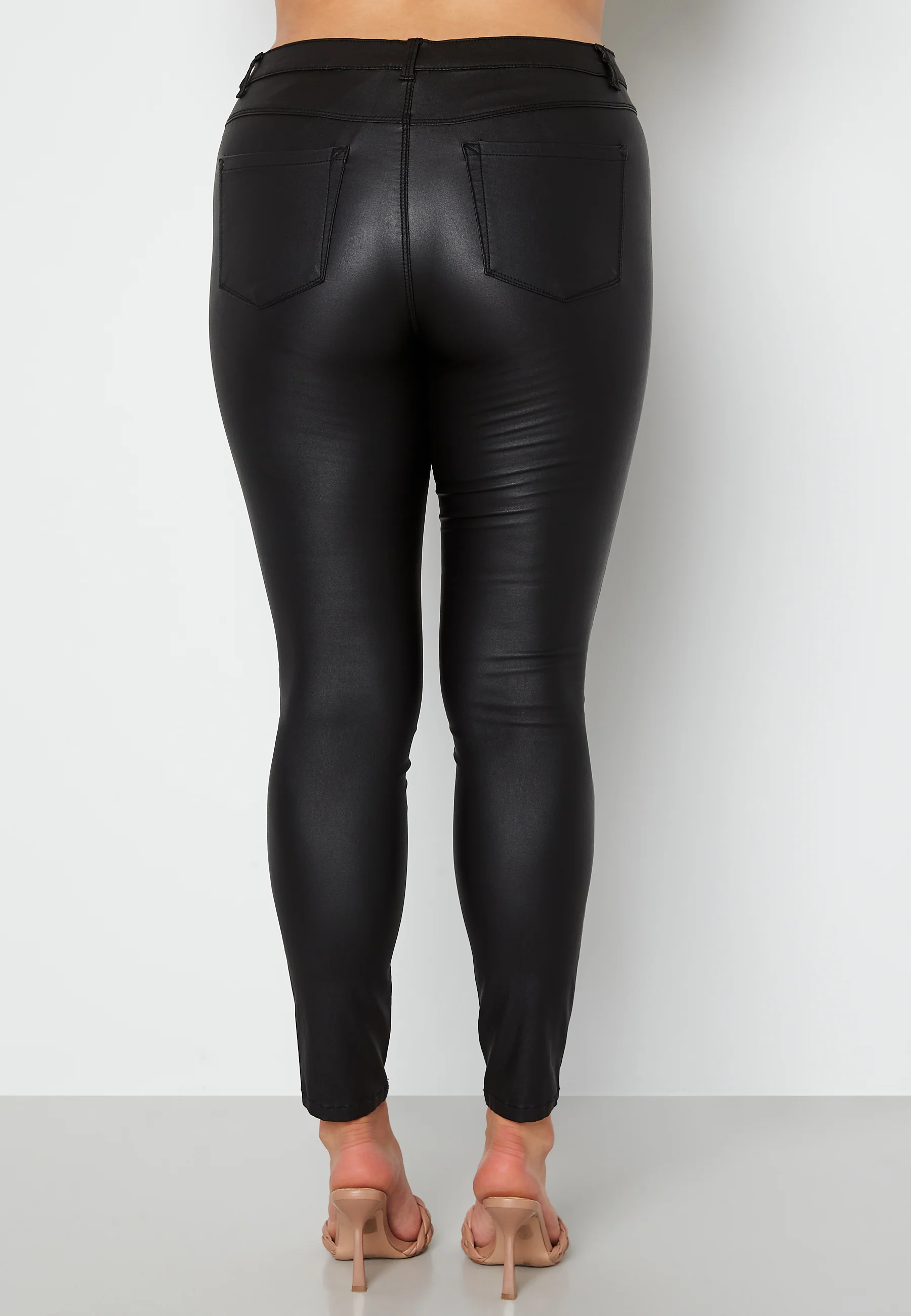 Punk Biker Coated Jeans - Image 4