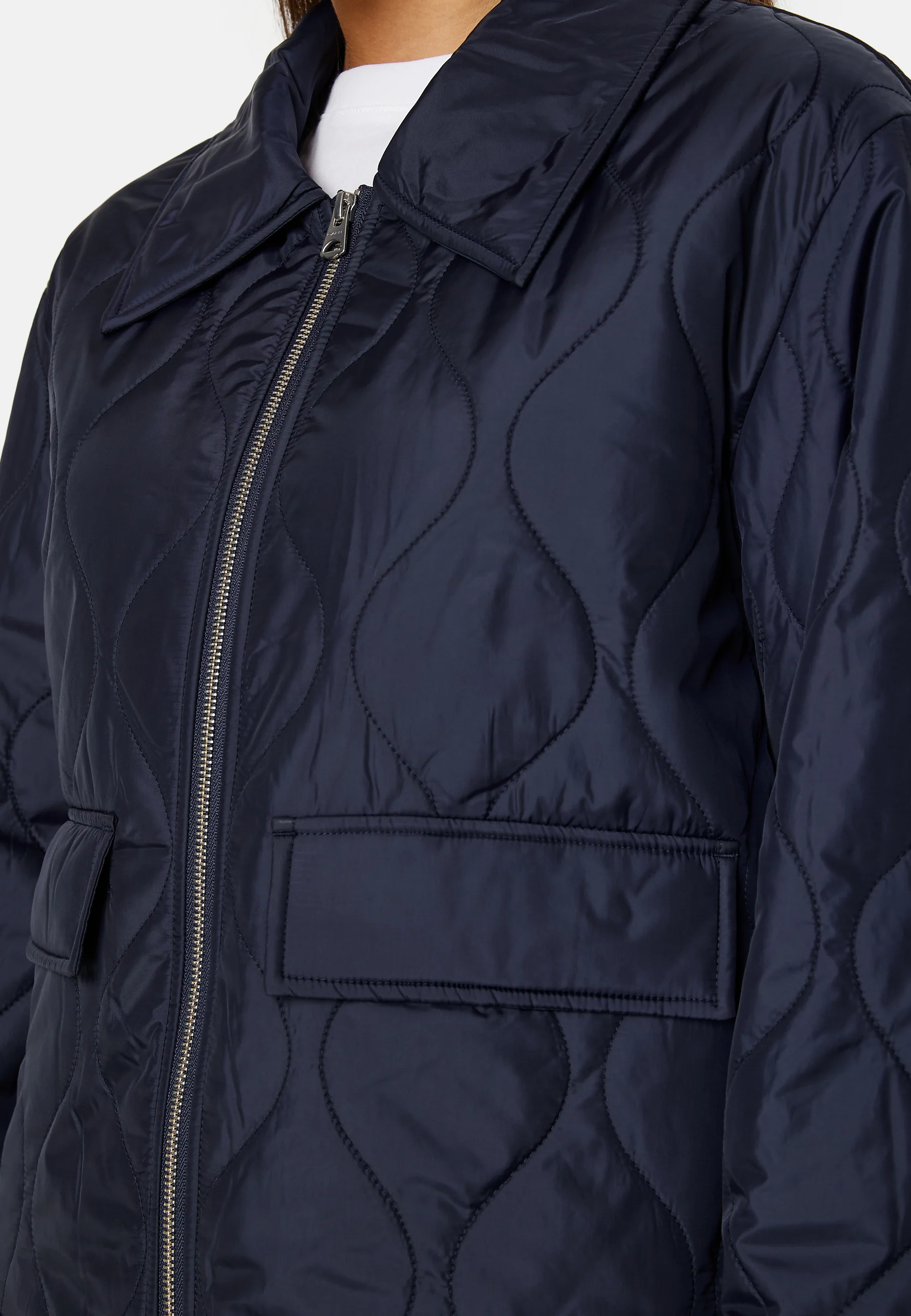 Quilted Collored Jacket - Image 7