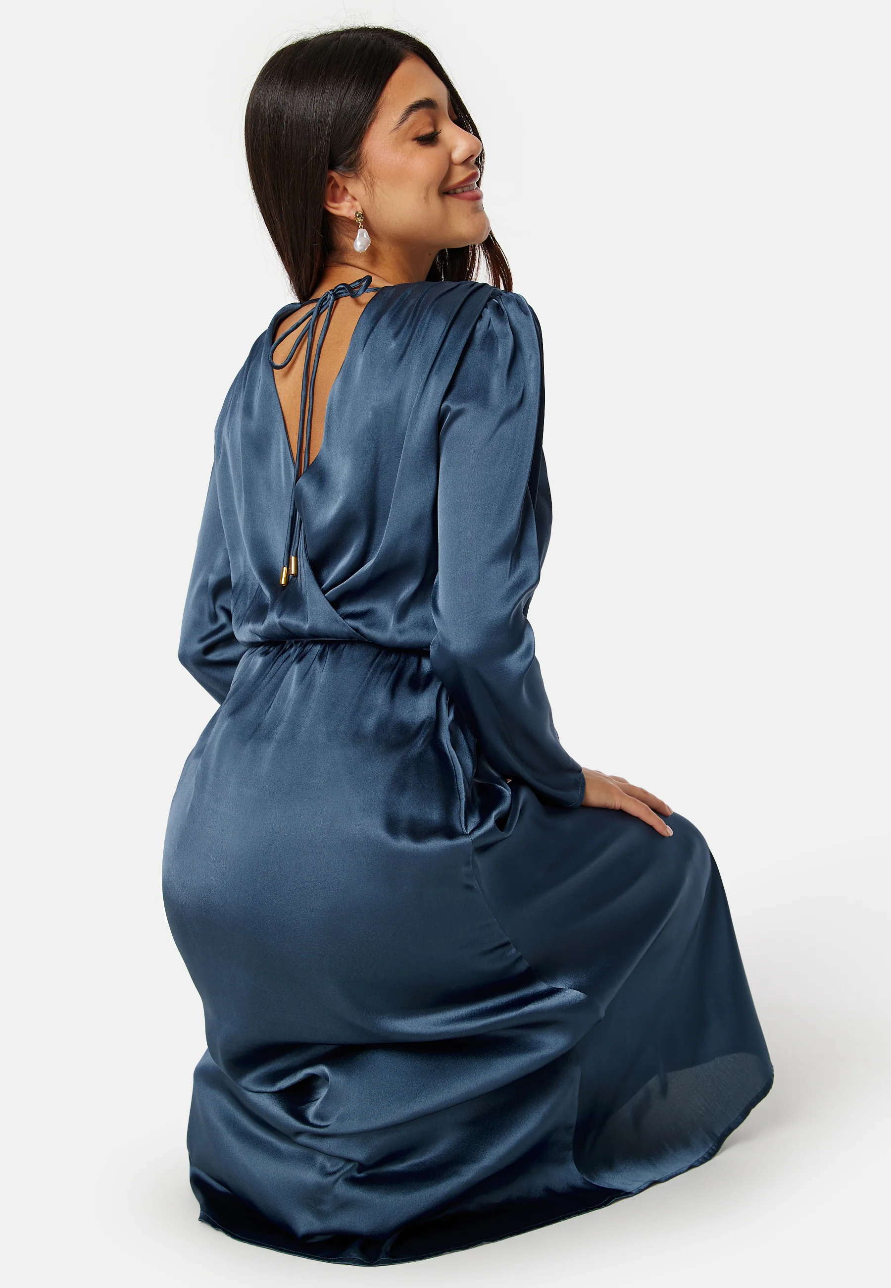 Rae Satin Dress - Image 7
