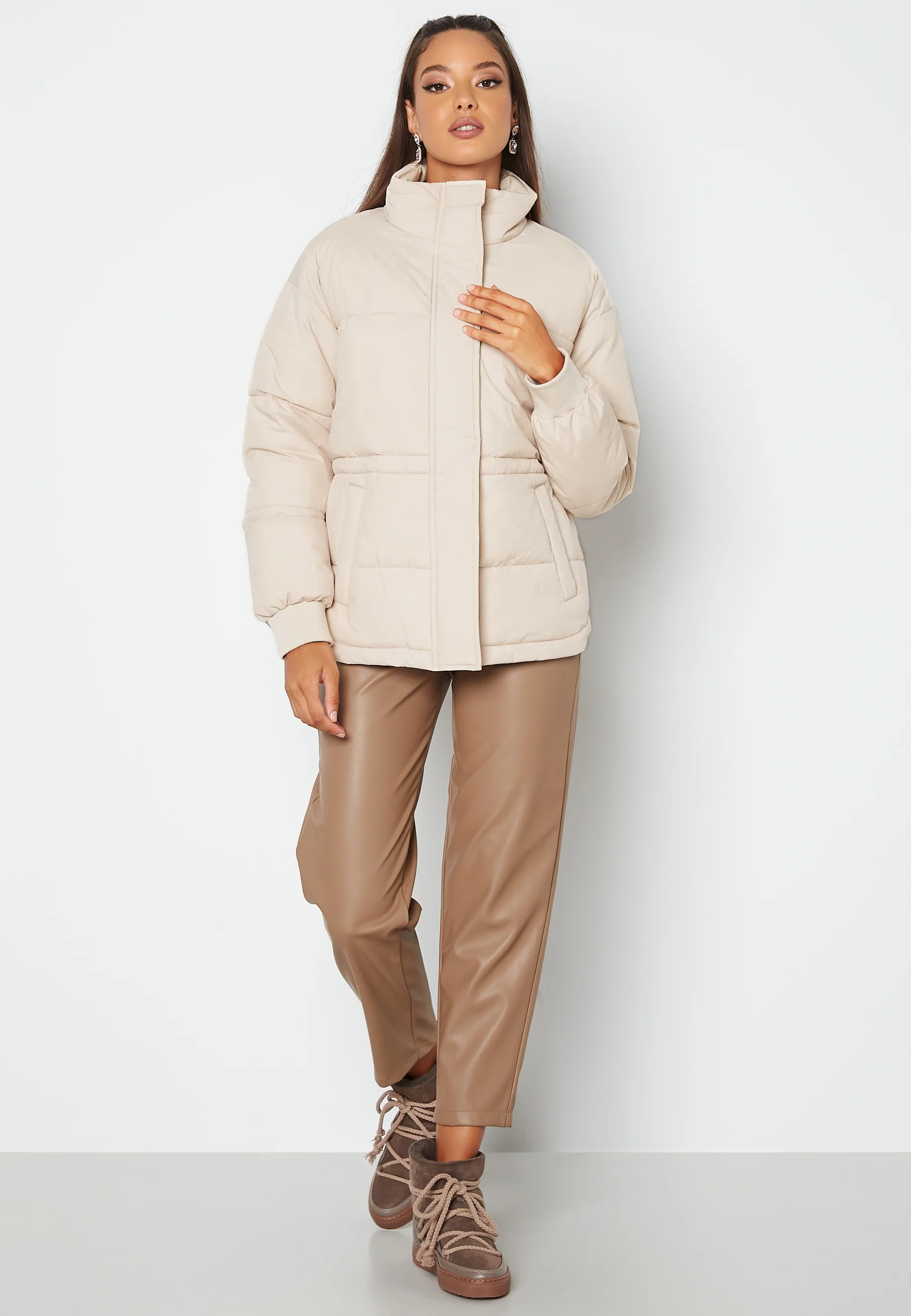 Rahima Drawstring Waist Puffer Jacket - Image 5