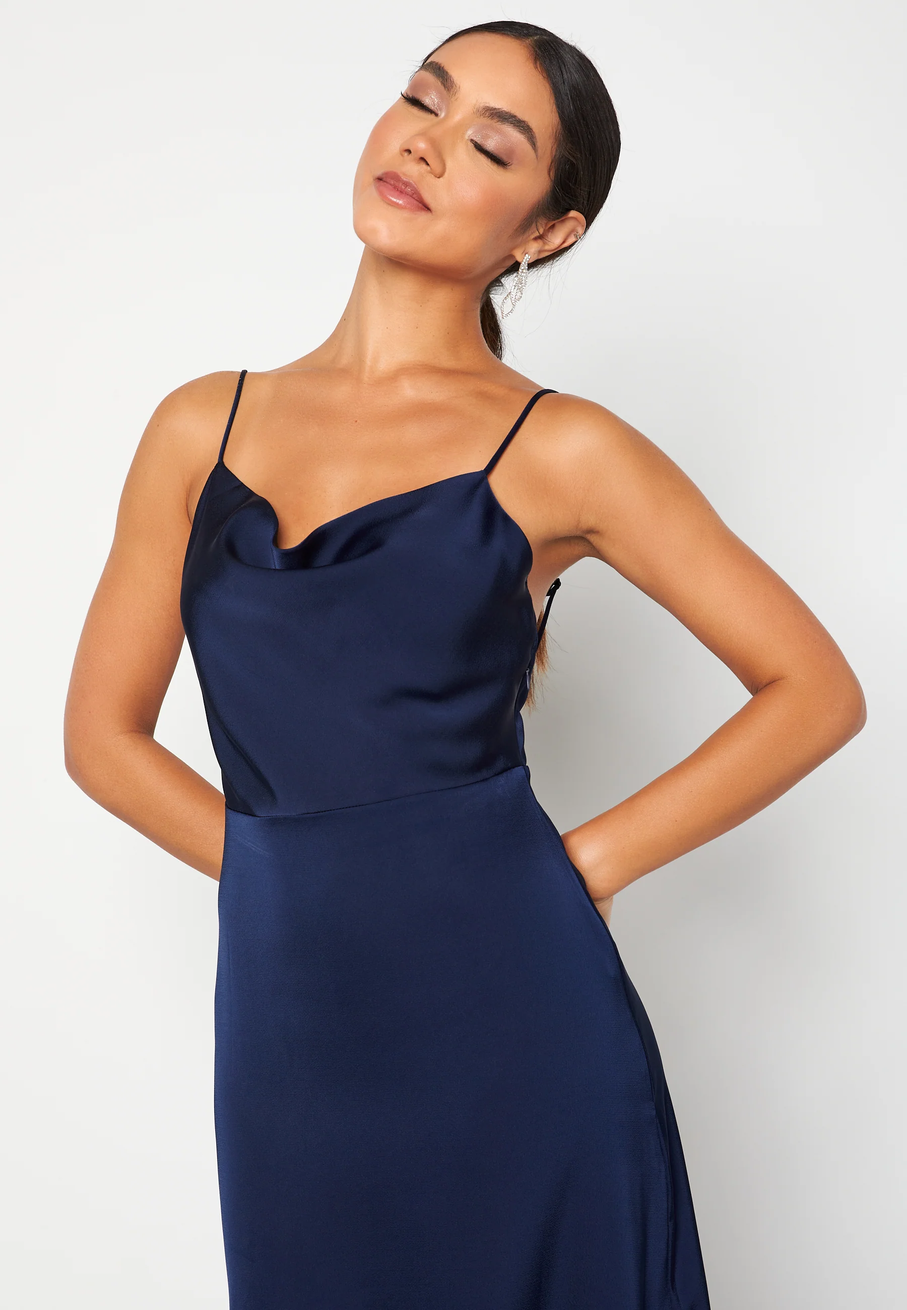 Ravenna S/L Deep Back Ankle Dress - Image 3