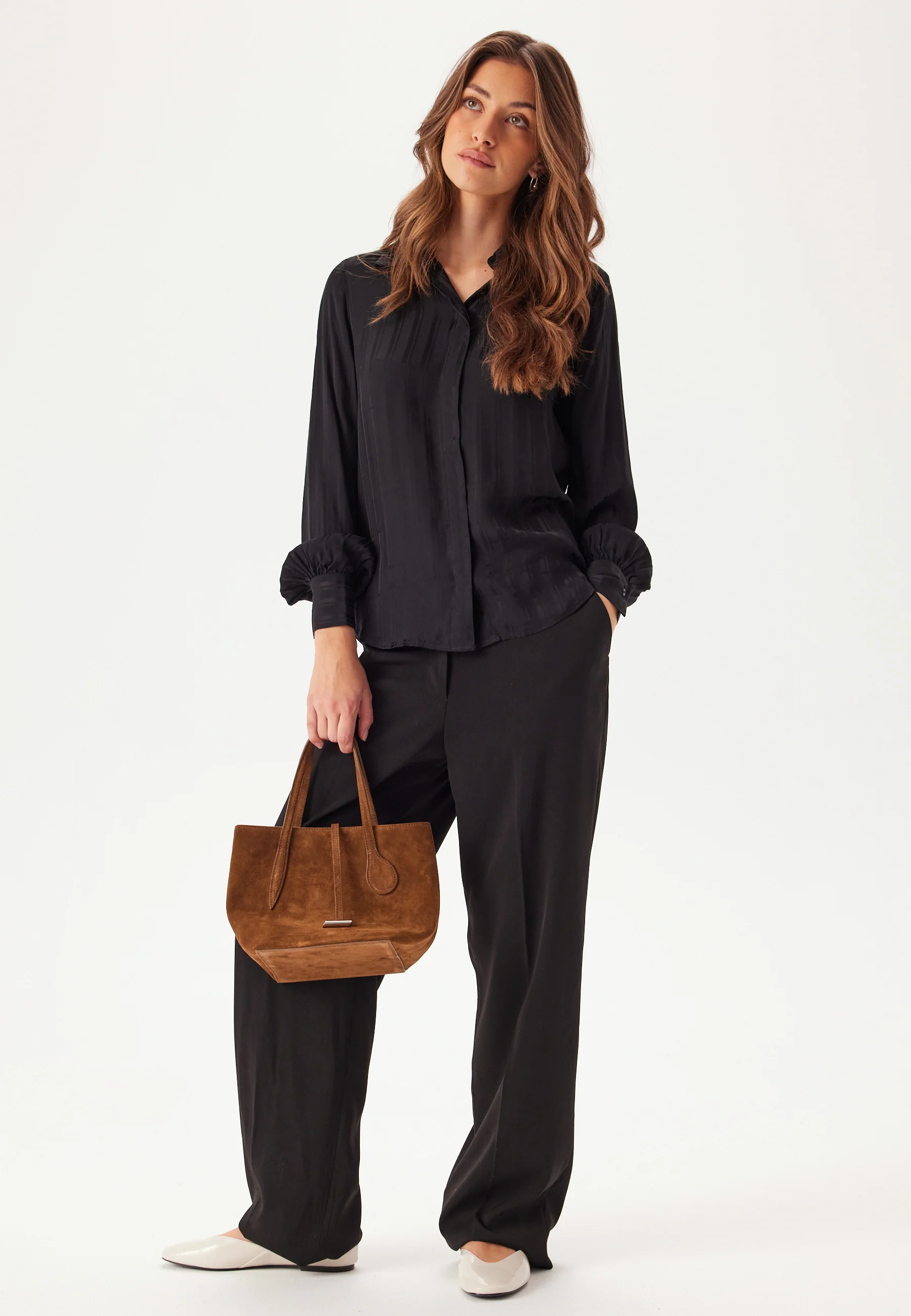 Reg Satin Striped Shirt - Image 3