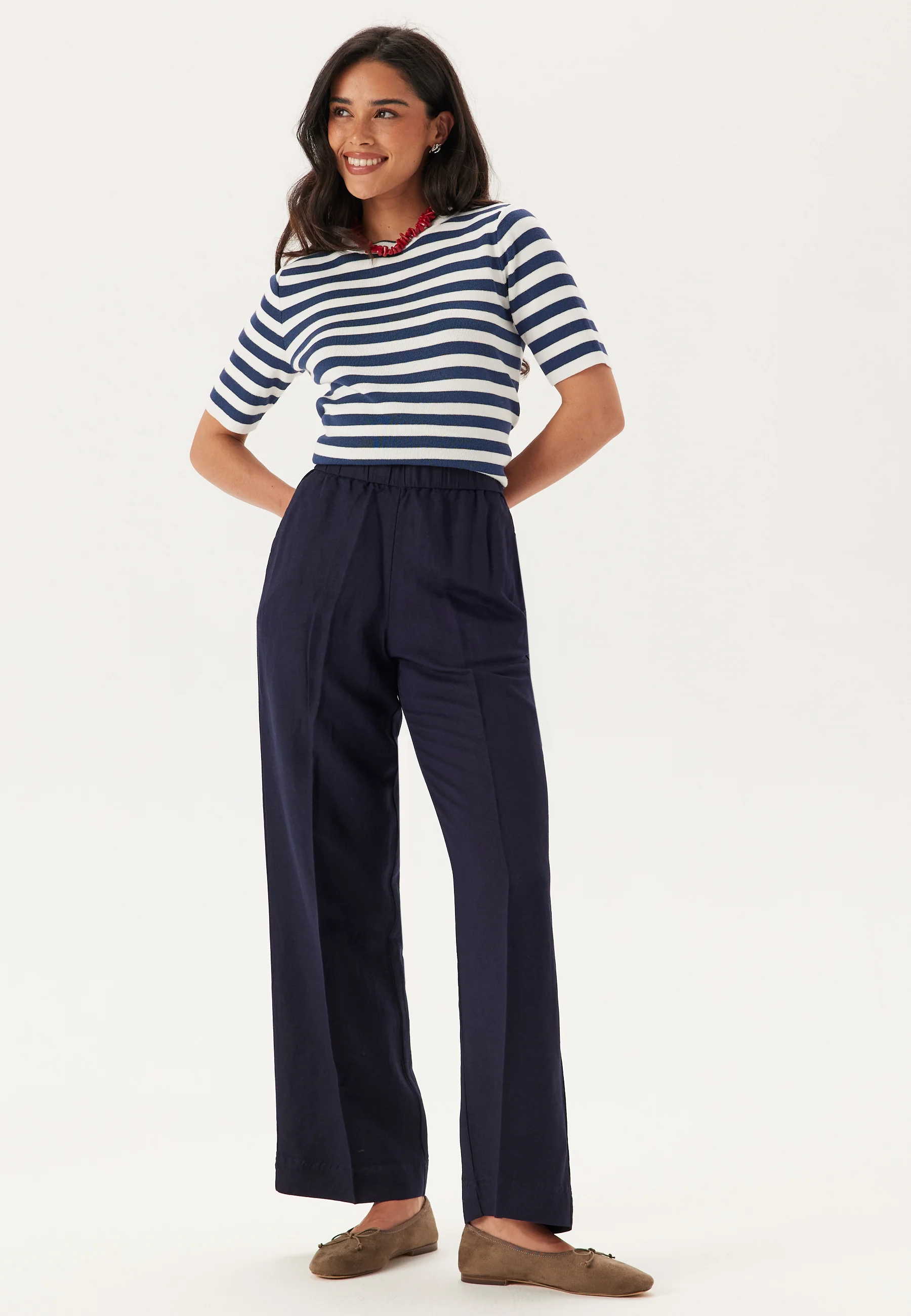 Rel Linen Blend Pull On Pants